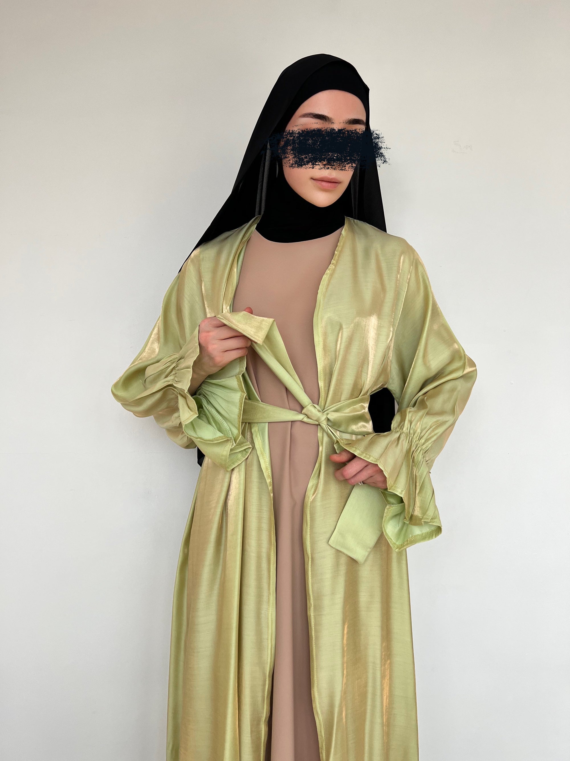 KIMONO ORGANZA VERT