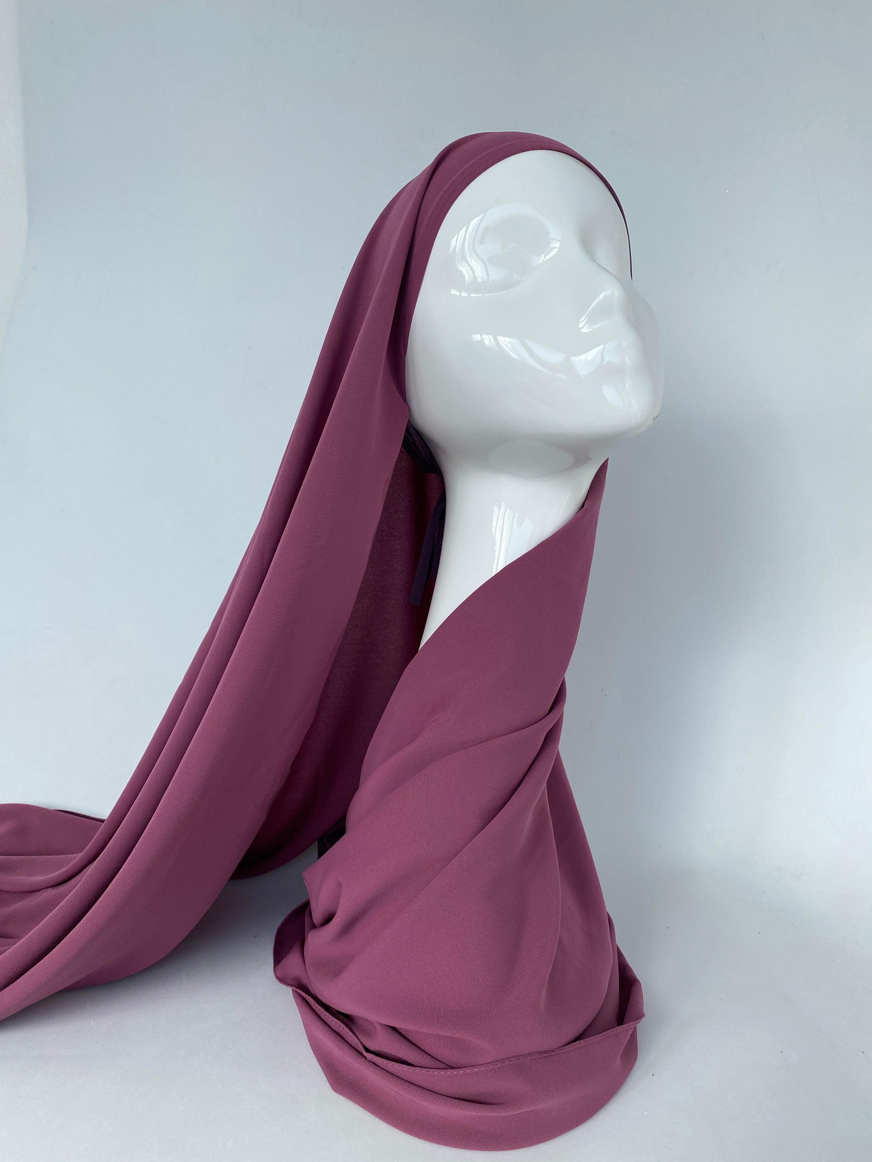 SOIE DE MÉDINE À ENFILER HIJAB VIOLET