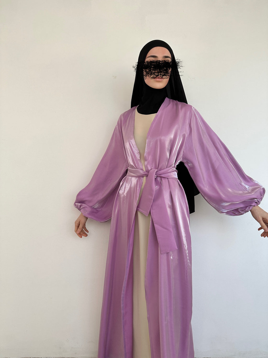 KIMONO ORGANZA LILAS