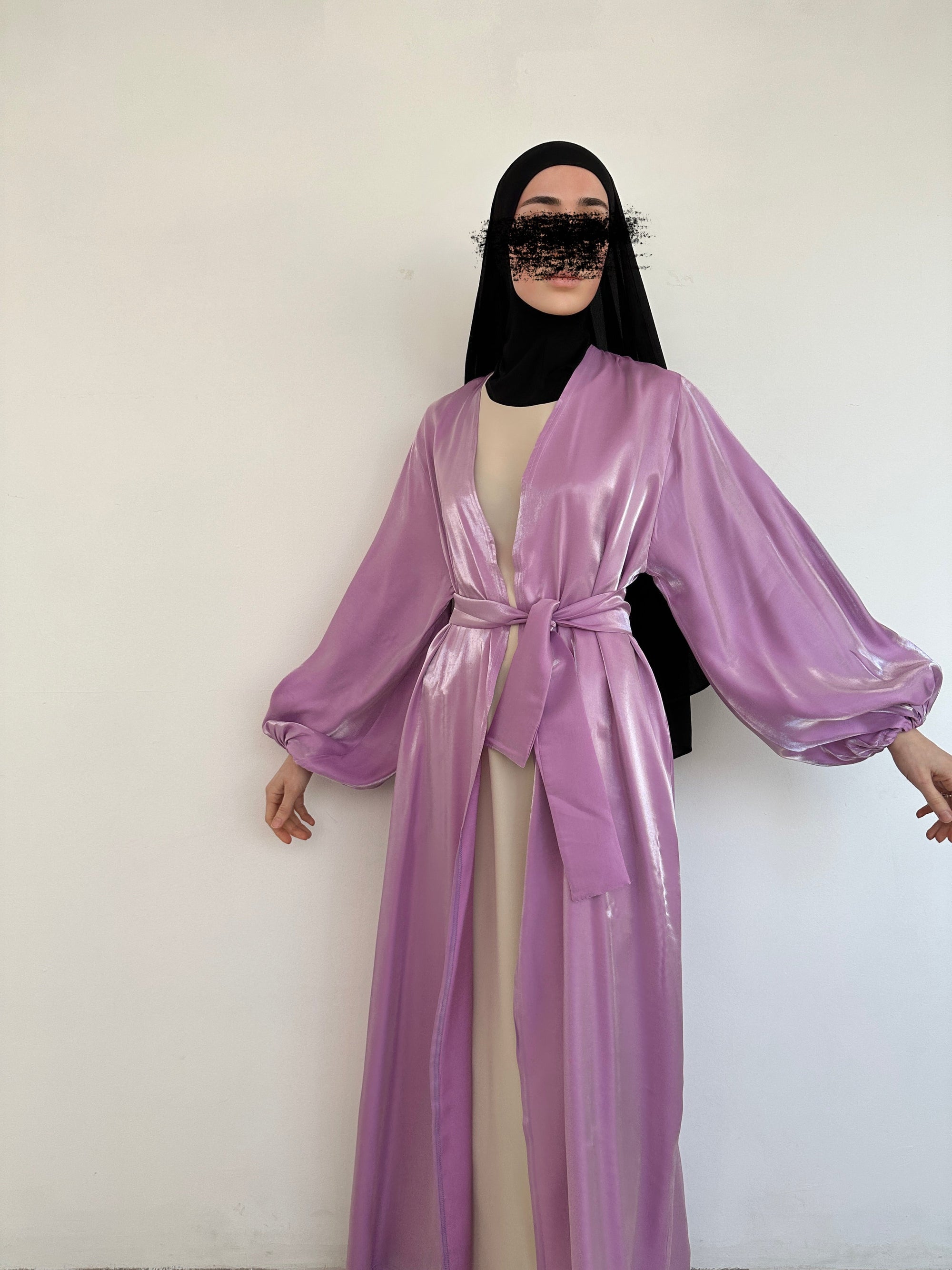 KIMONO ORGANZA LILAS