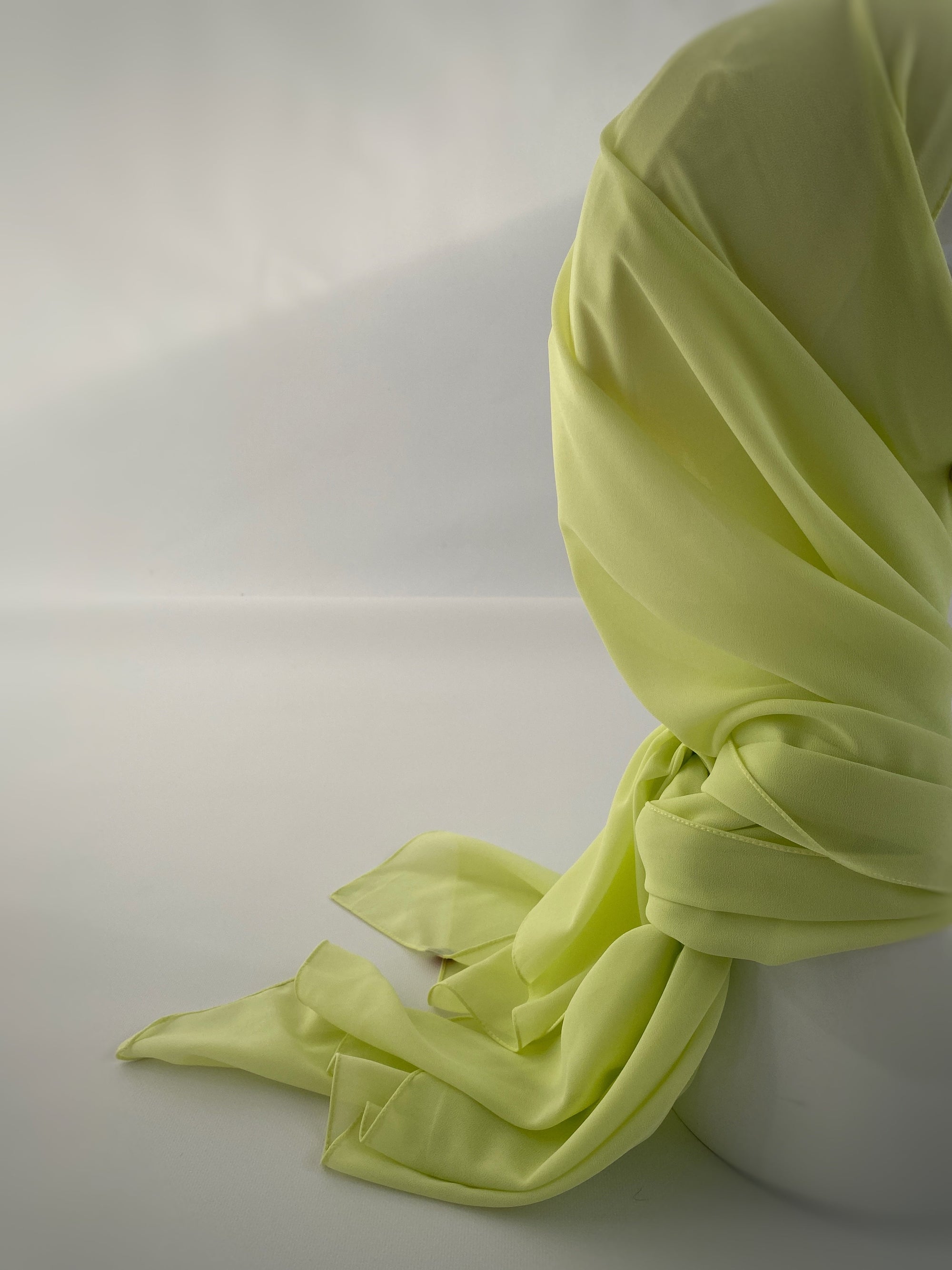 HIJAB MOUSSELINE VERT FLASHY