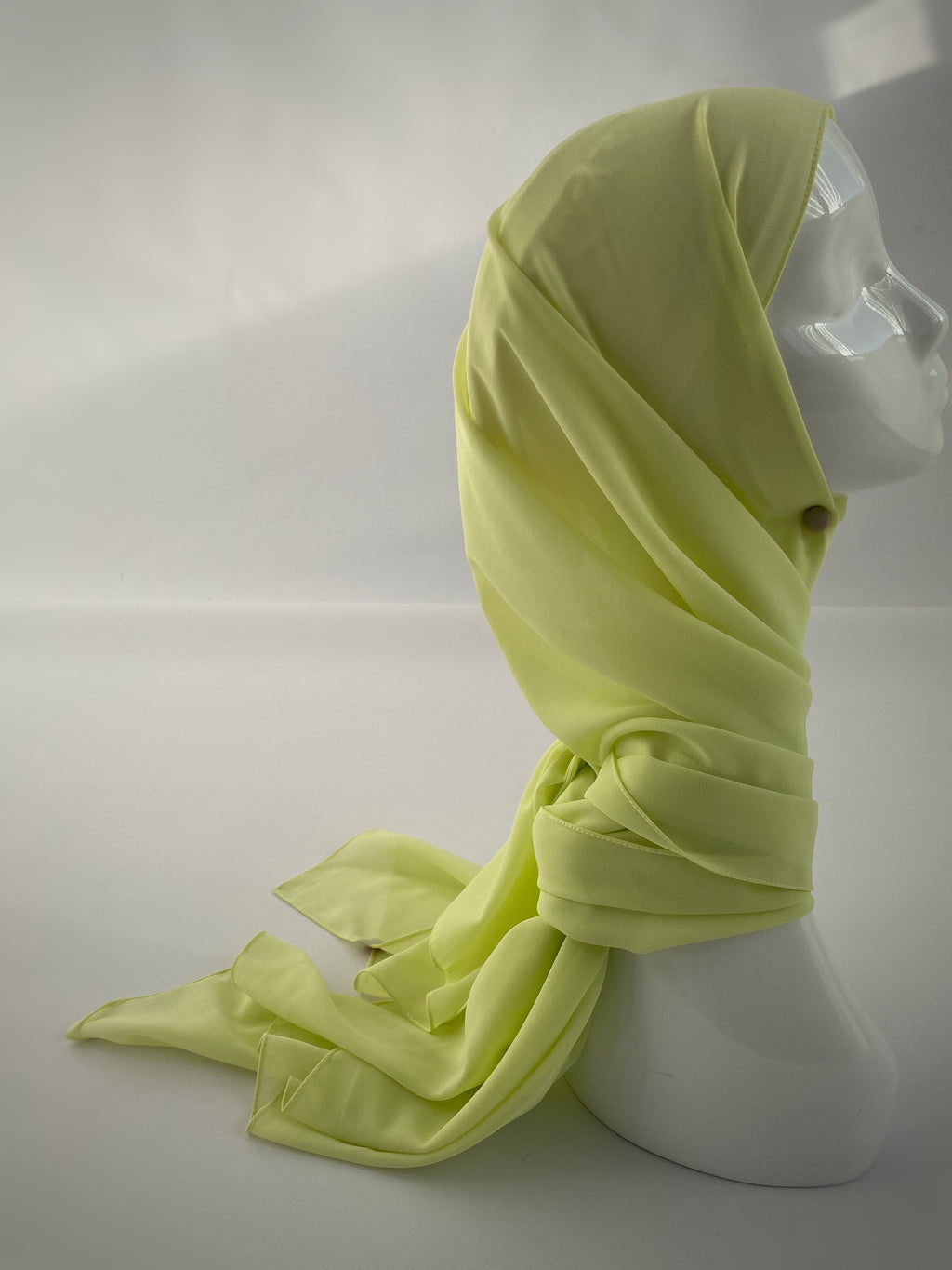 HIJAB MOUSSELINE VERT FLASHY