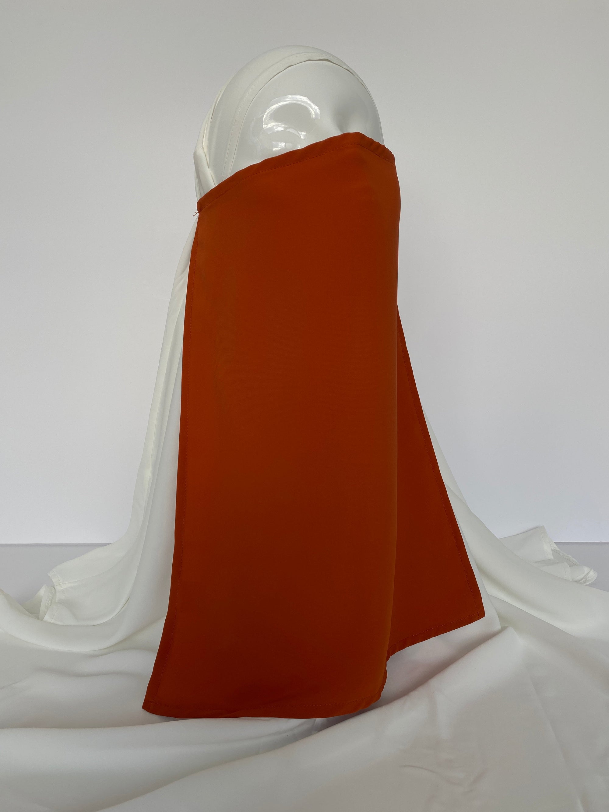 NIQAB SOIE DE MÉDINE ORANGE