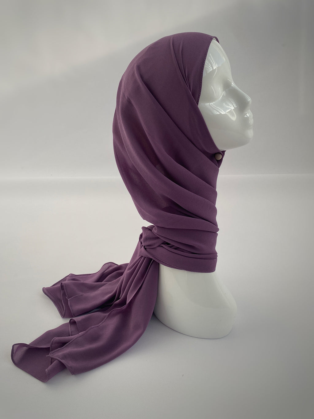 HIJAB MOUSSELINE VIOLET D'ÉVÊQUE
