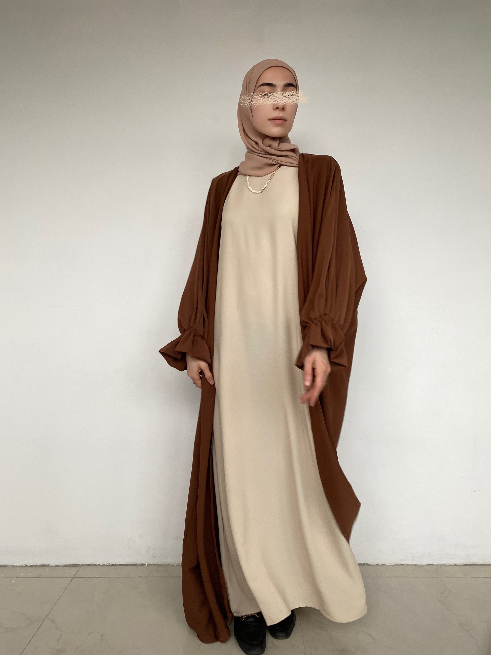 KIMONO SOIE DE MÉDINE CARAMEL