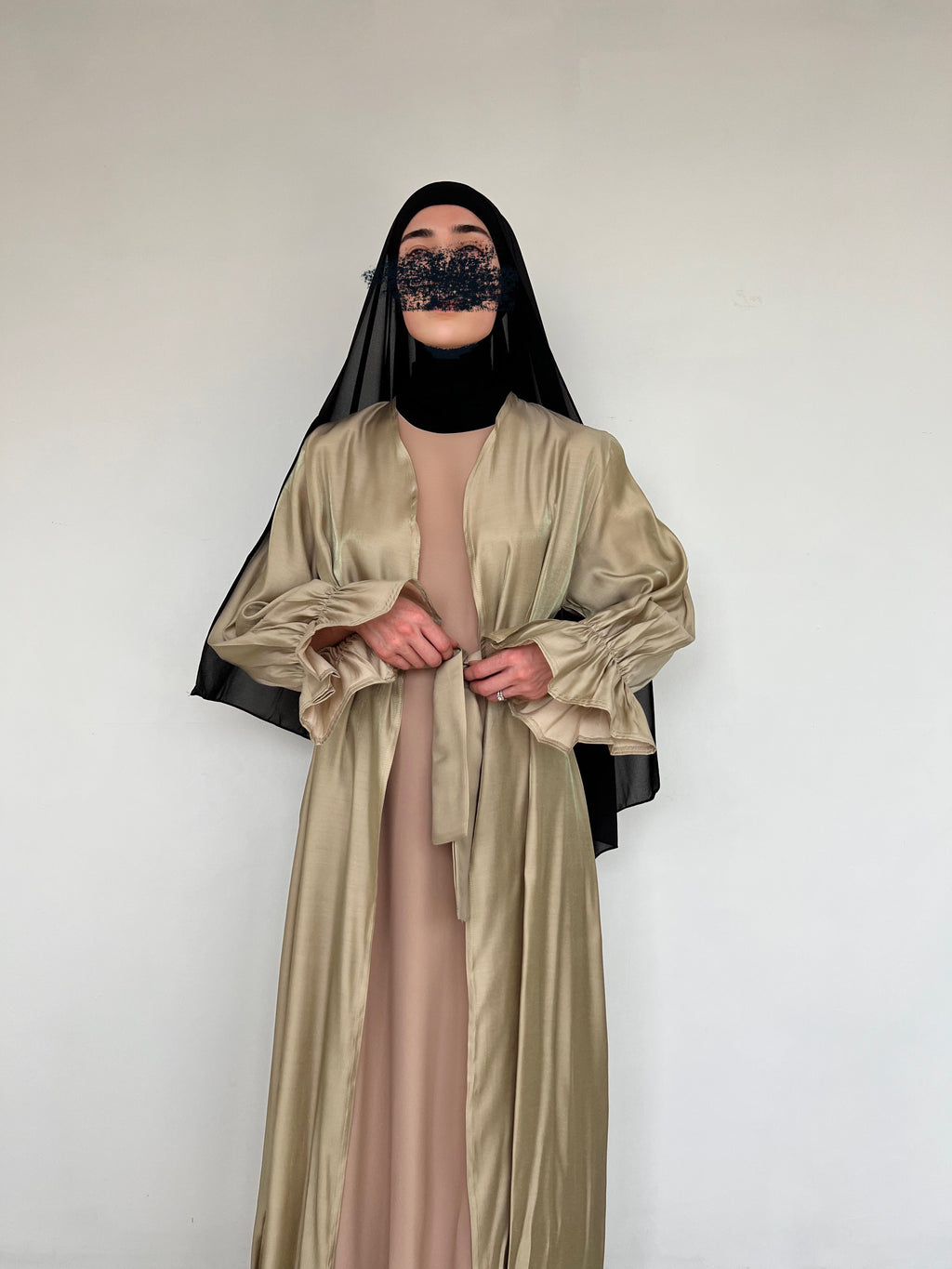 KIMONO ORGANZA OLIVE