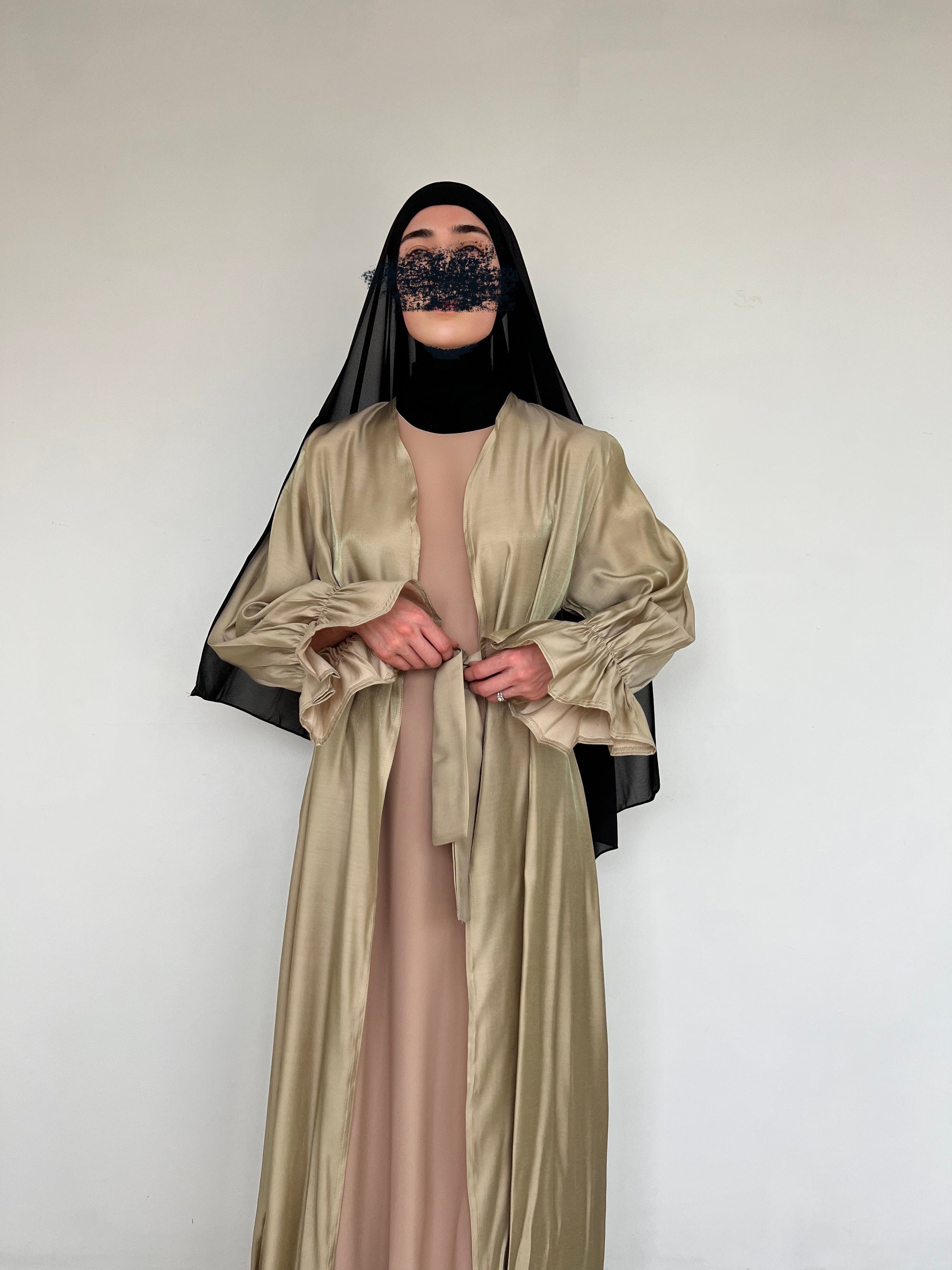 KIMONO ORGANZA OLIVE