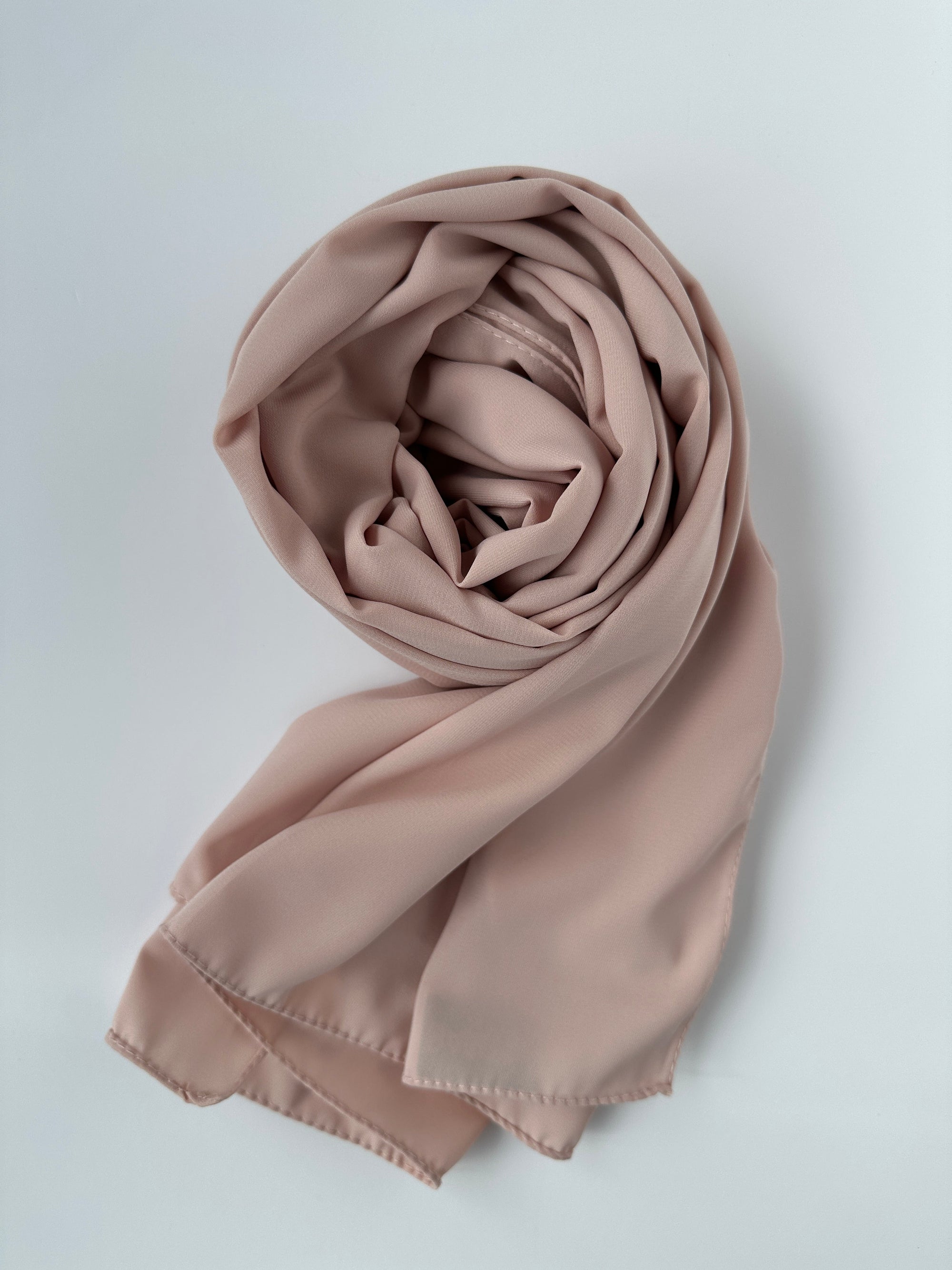 HIJAB SOIE DE MÈDINE BEIGE ROSE