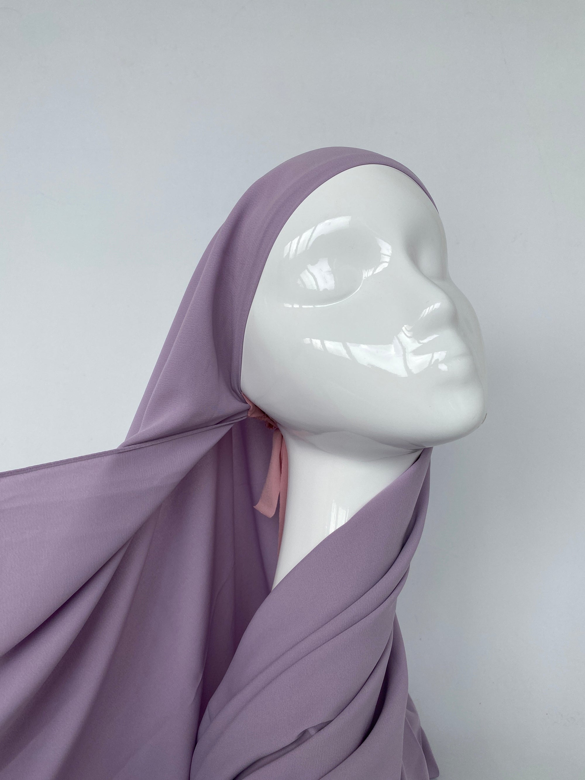 HIJAB SOIE DE MÉDINE À ENFILER LILAS