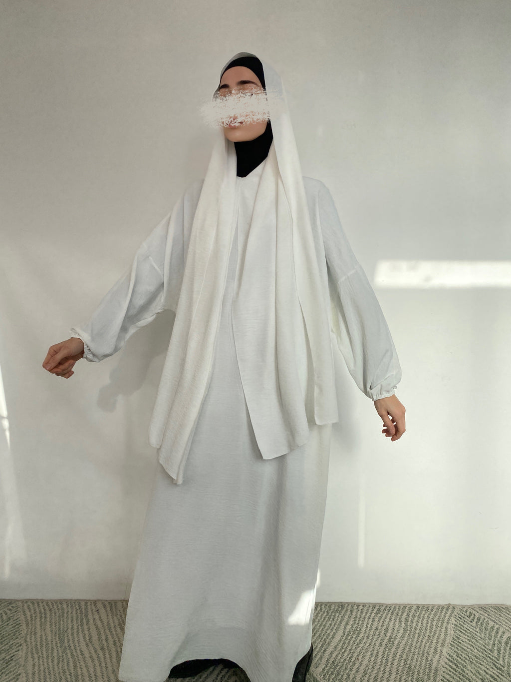 ABAYA JAZZ HIJAB INTÉGRÉ CRÈME
