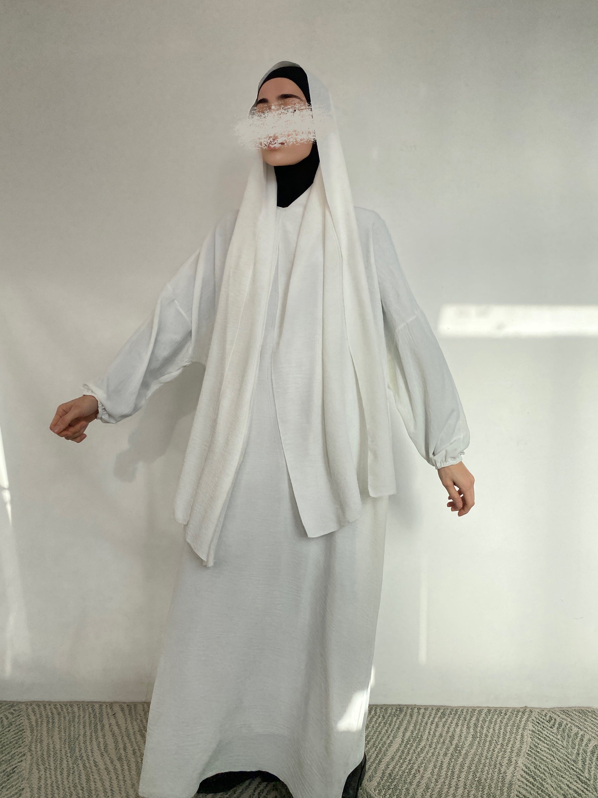 ABAYA JAZZ HIJAB INTÉGRÉ CRÈME