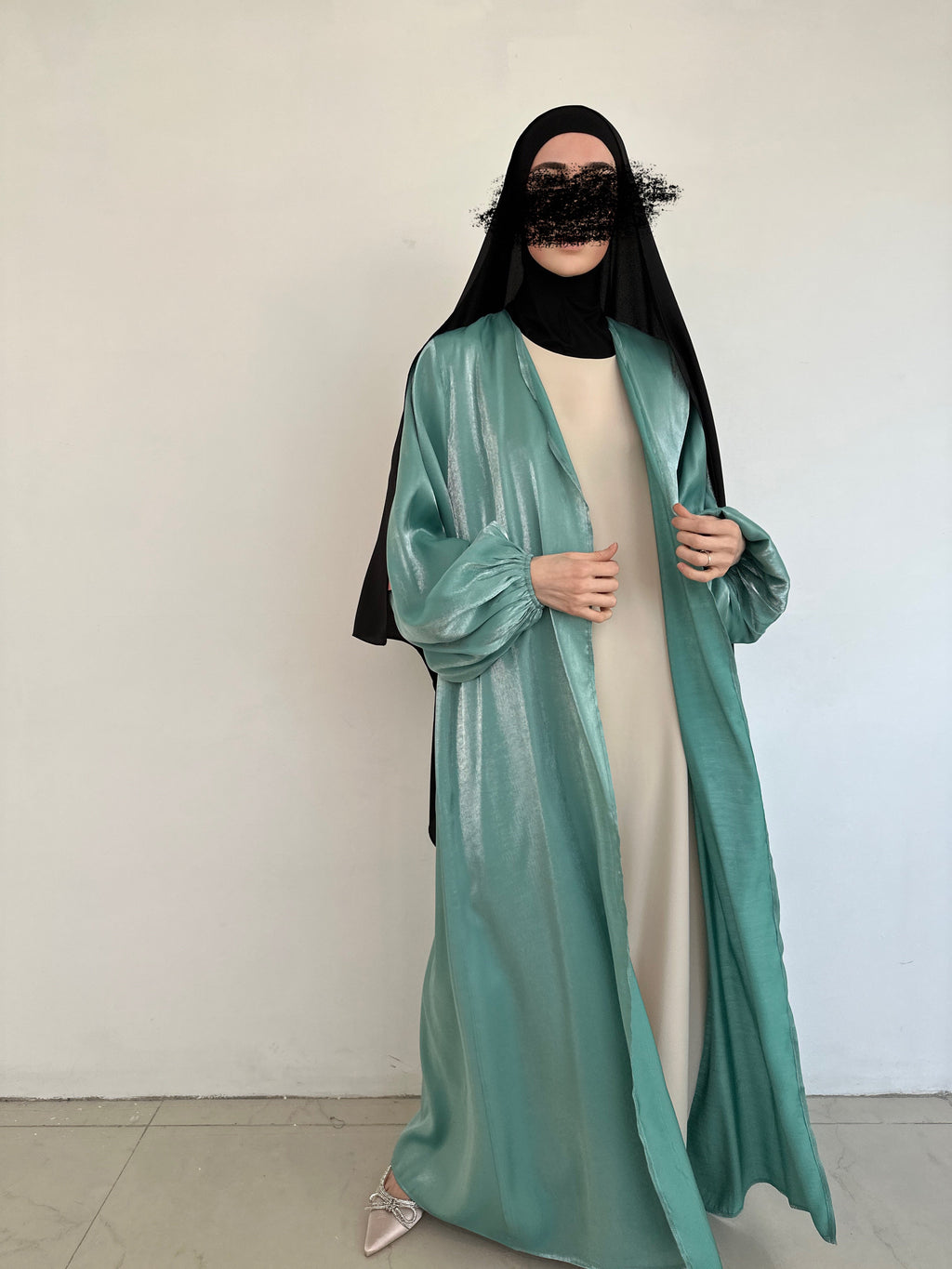 KIMONO ORGANZA VERT