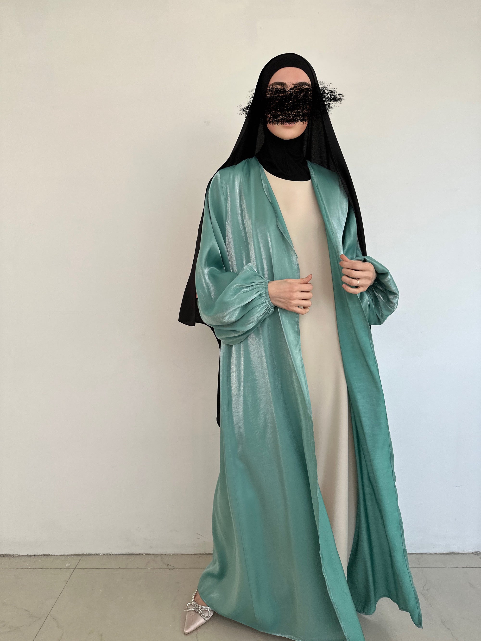 KIMONO ORGANZA VERT
