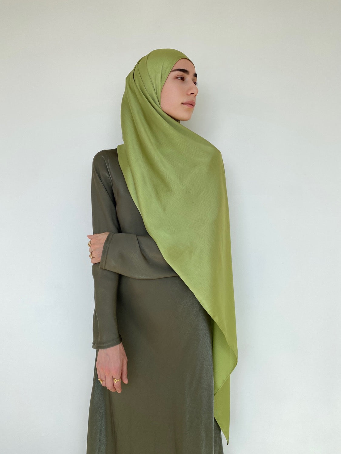 BOX HIJAB SATIN PLISSÉ