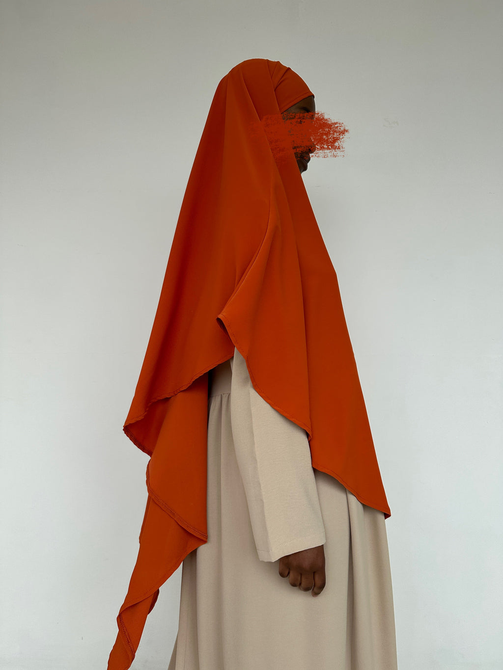 KHIMAR SOIE DE MÈDINE CARROT