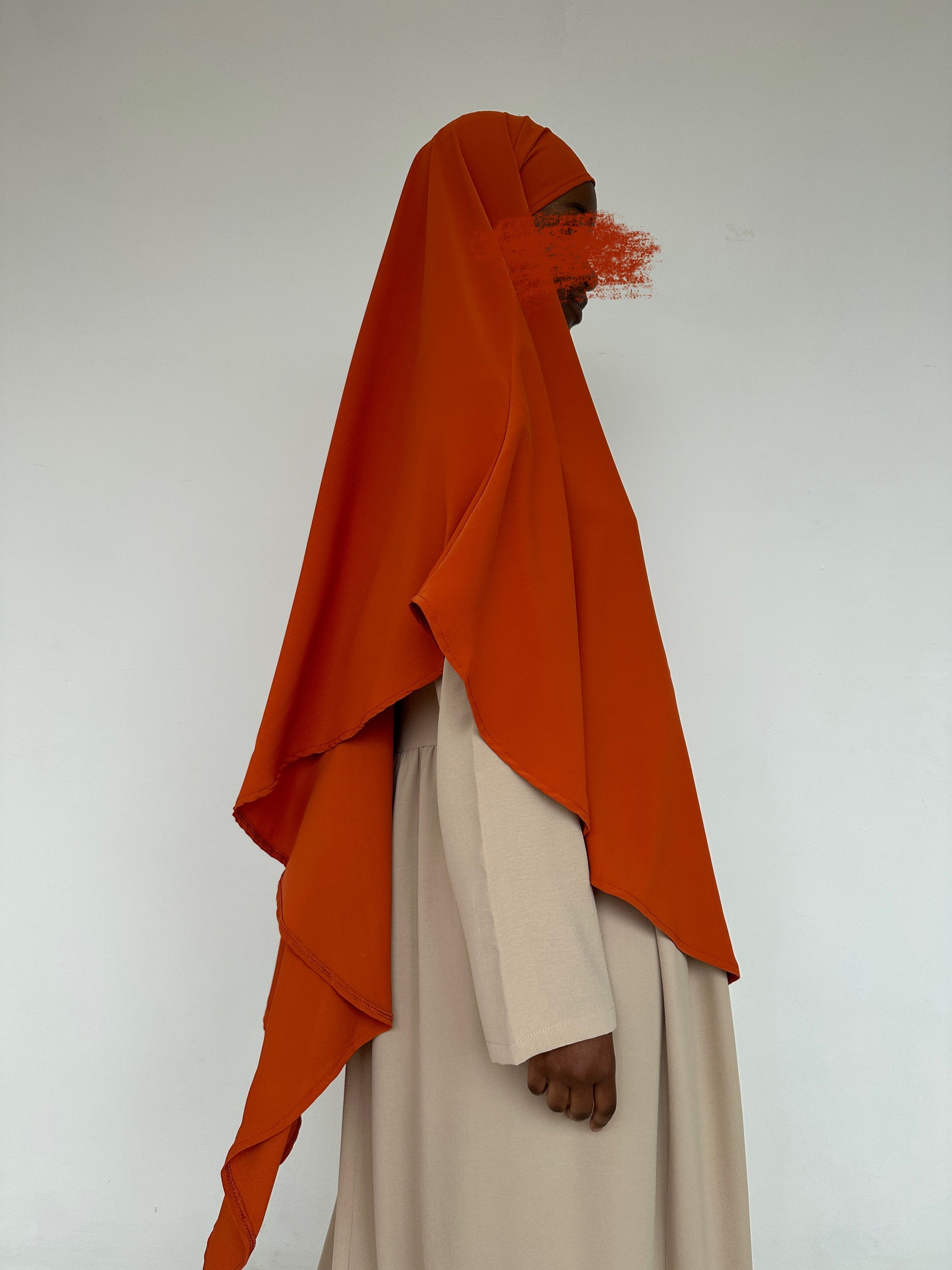 KHIMAR SOIE DE MÈDINE CARROT
