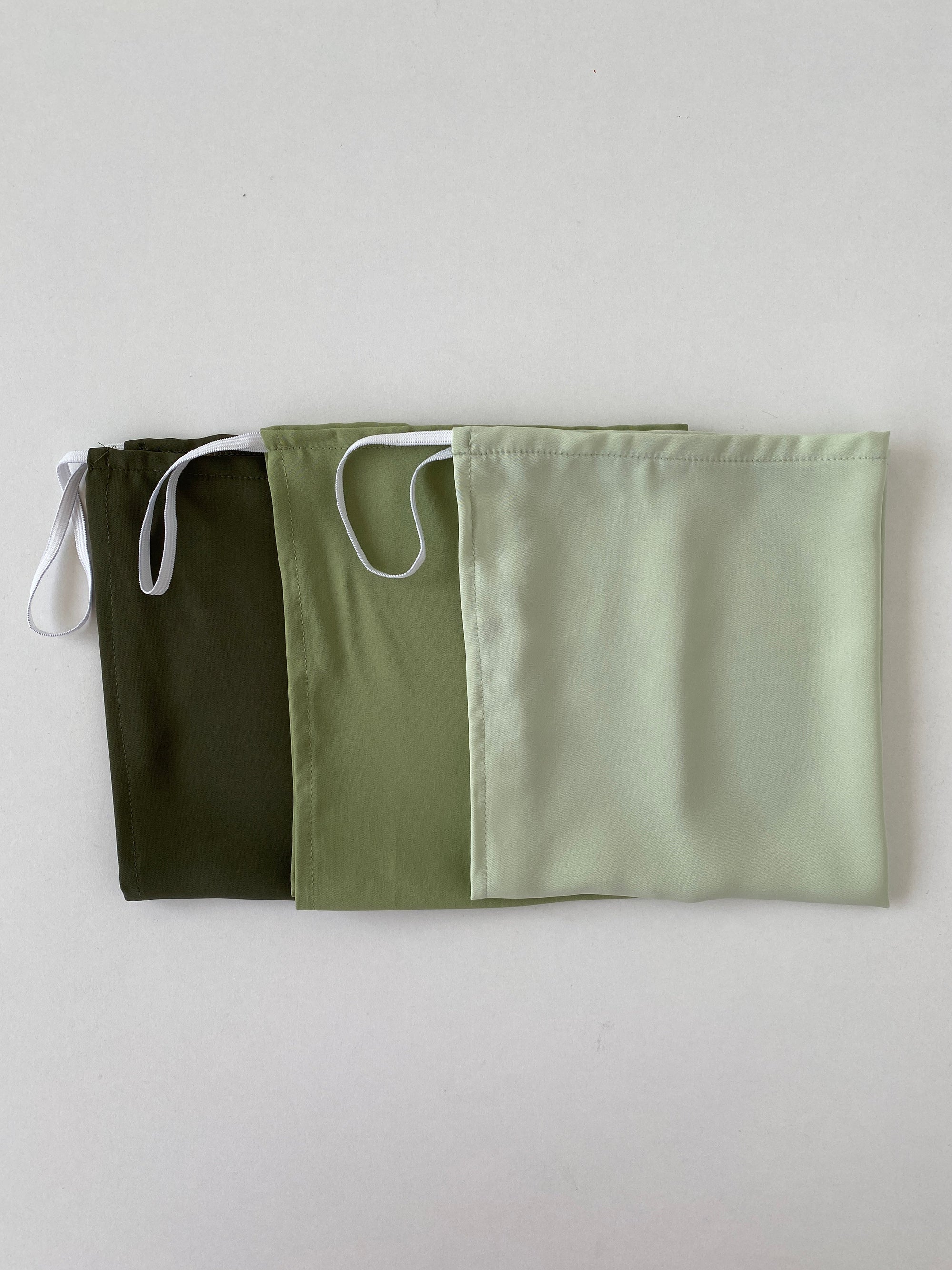 NIQAB SOIE DE MÈDINE VERT OLIVE