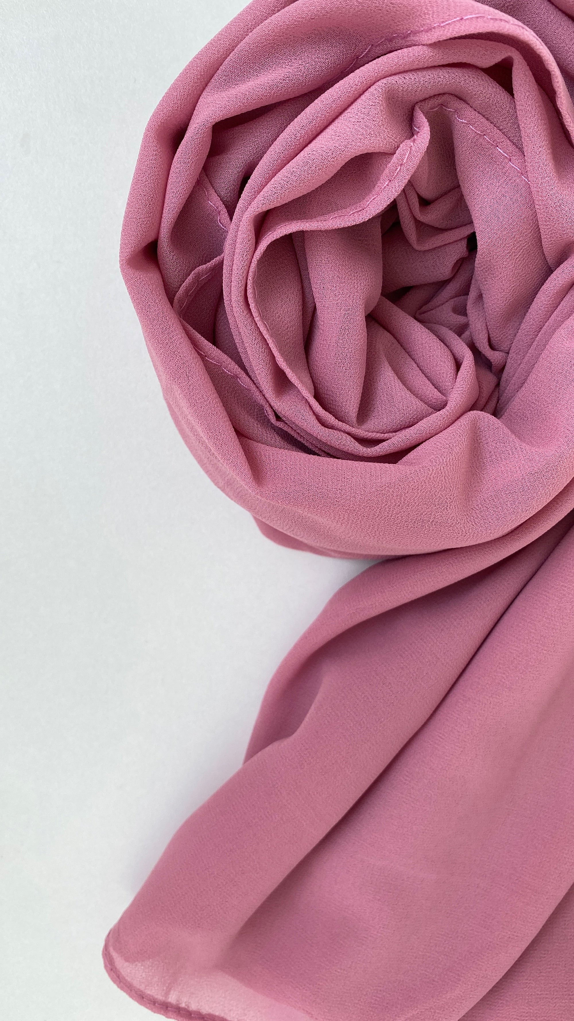HIJAB XL MOUSSELINE ROSE BONBON