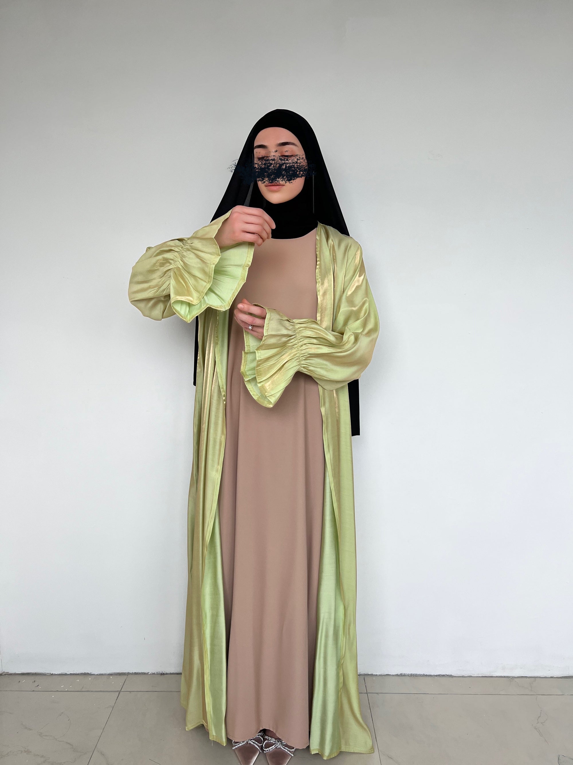 KIMONO ORGANZA VERT