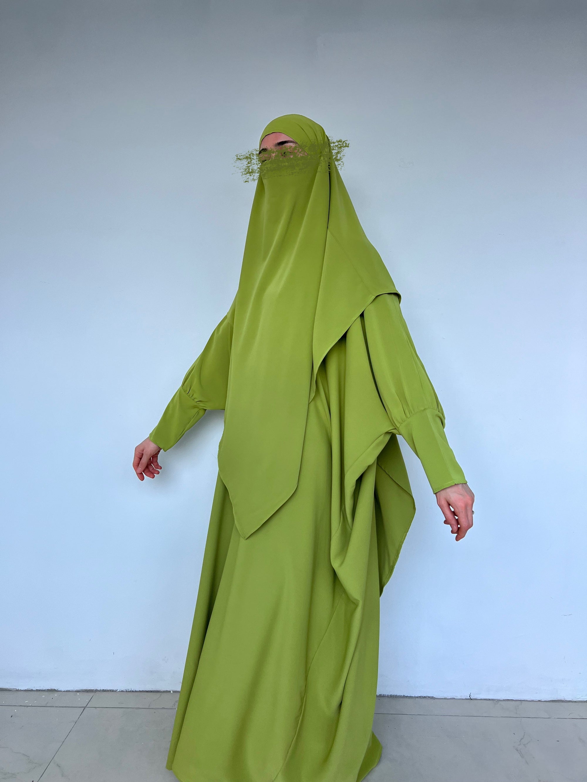 ABAYA ENSEMBLE DEUX PIÈCES OLIVE