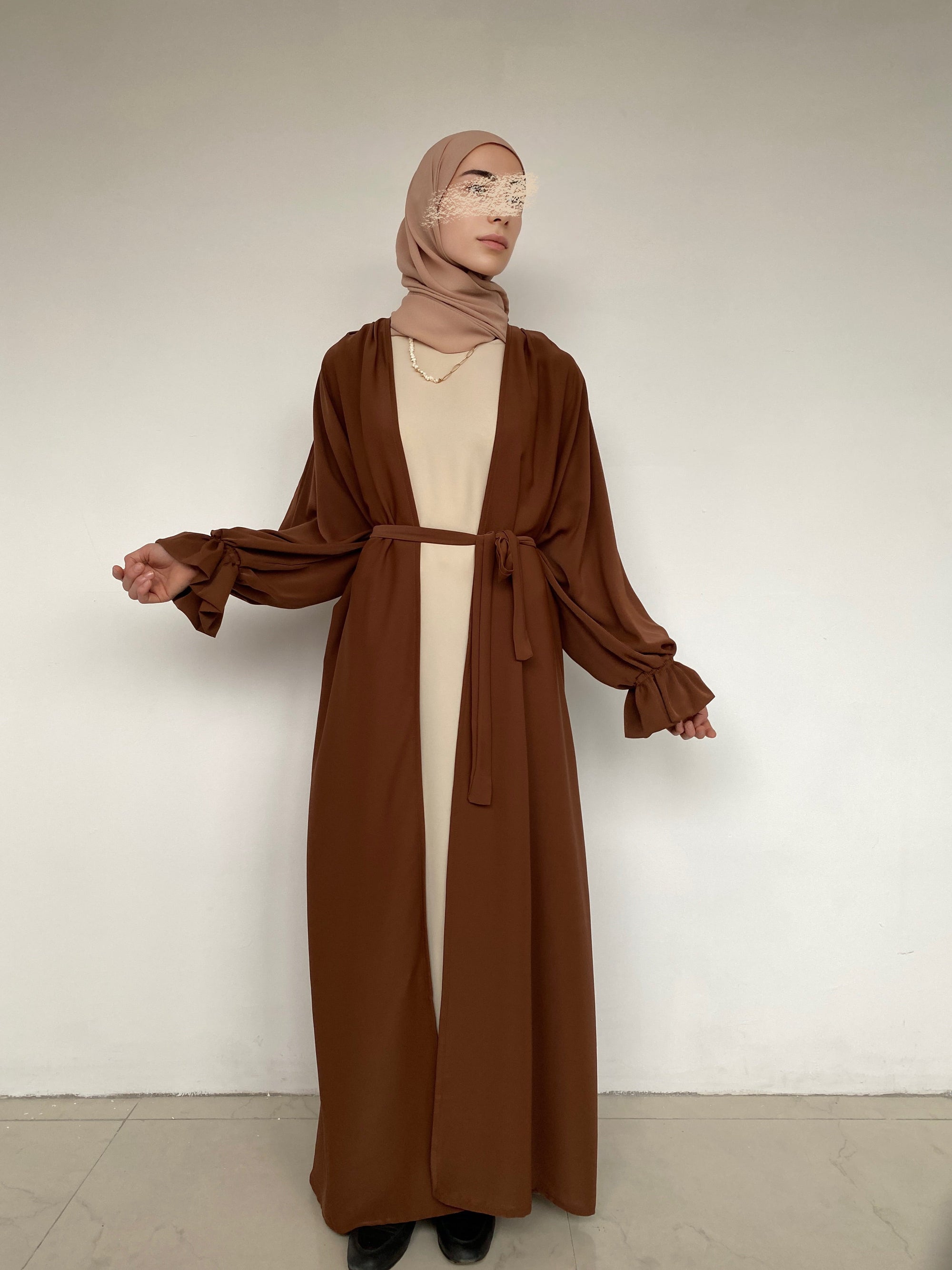 KIMONO SOIE DE MÉDINE CARAMEL