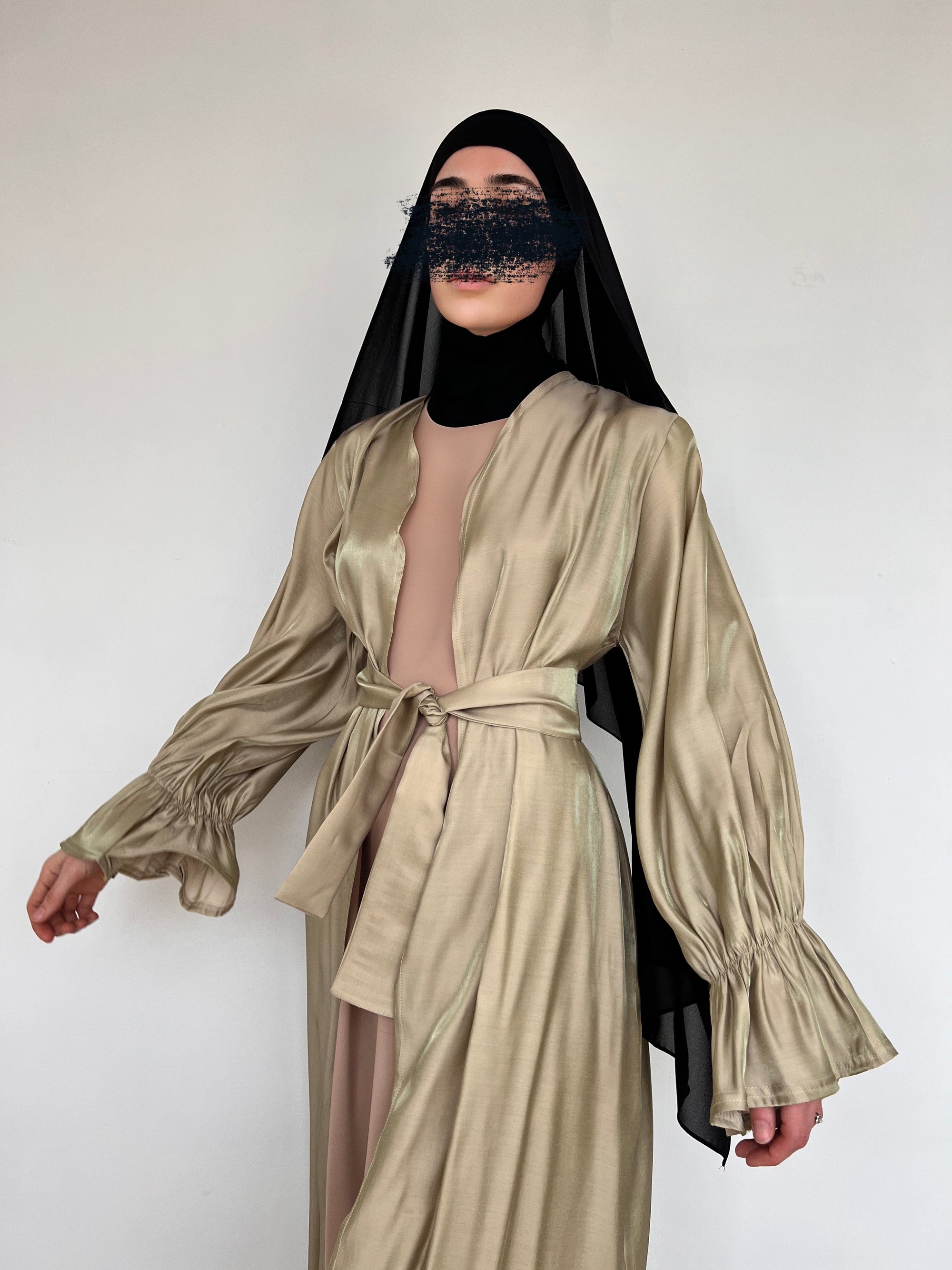 KIMONO ORGANZA OLIVE
