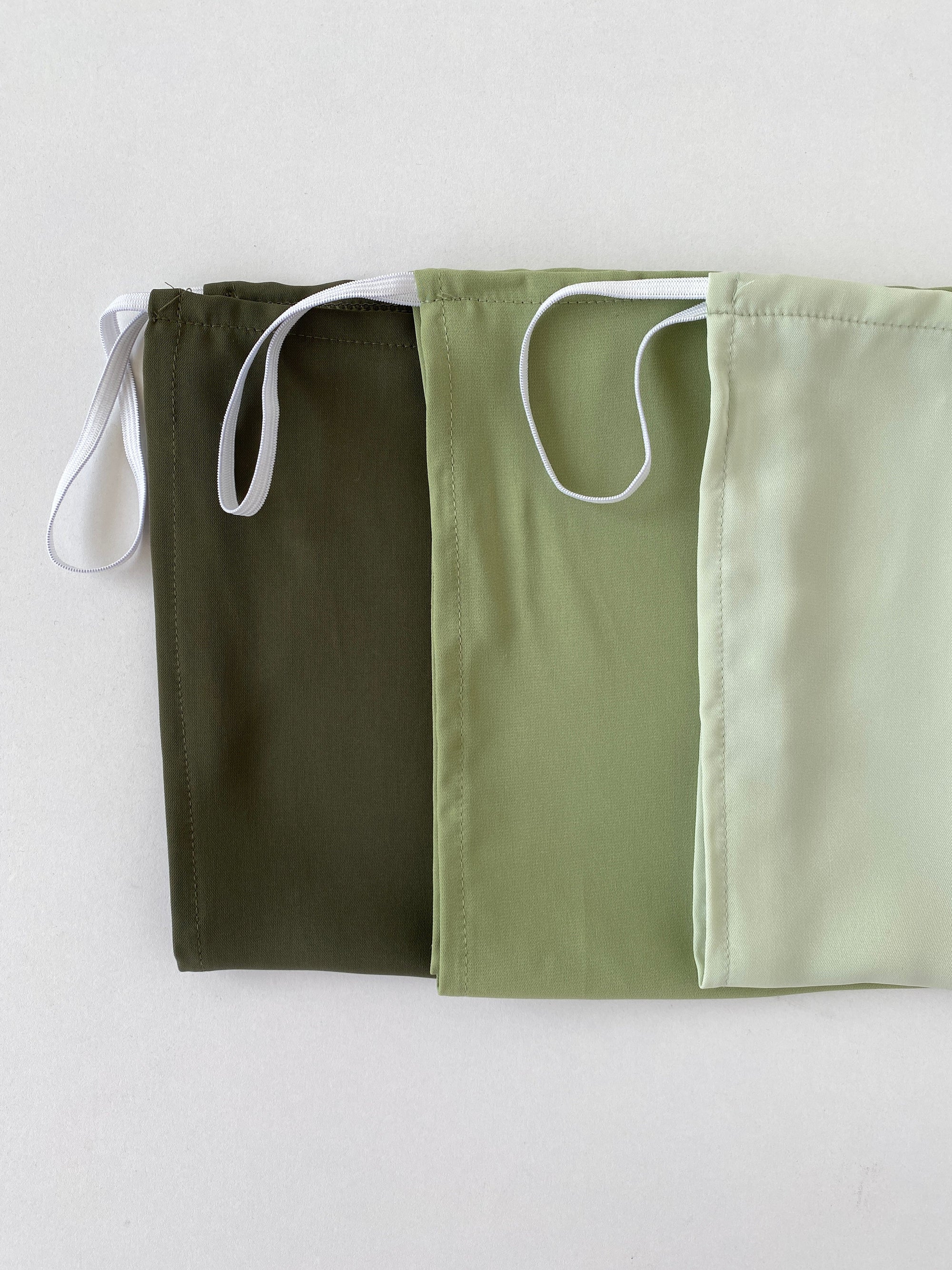 NIQAB SOIE DE MÈDINE VERT OLIVE