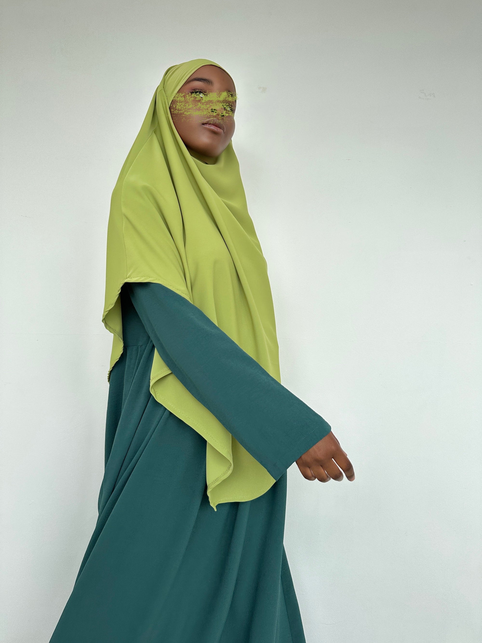 KHIMAR SOIE DE MÈDINE OLIVE