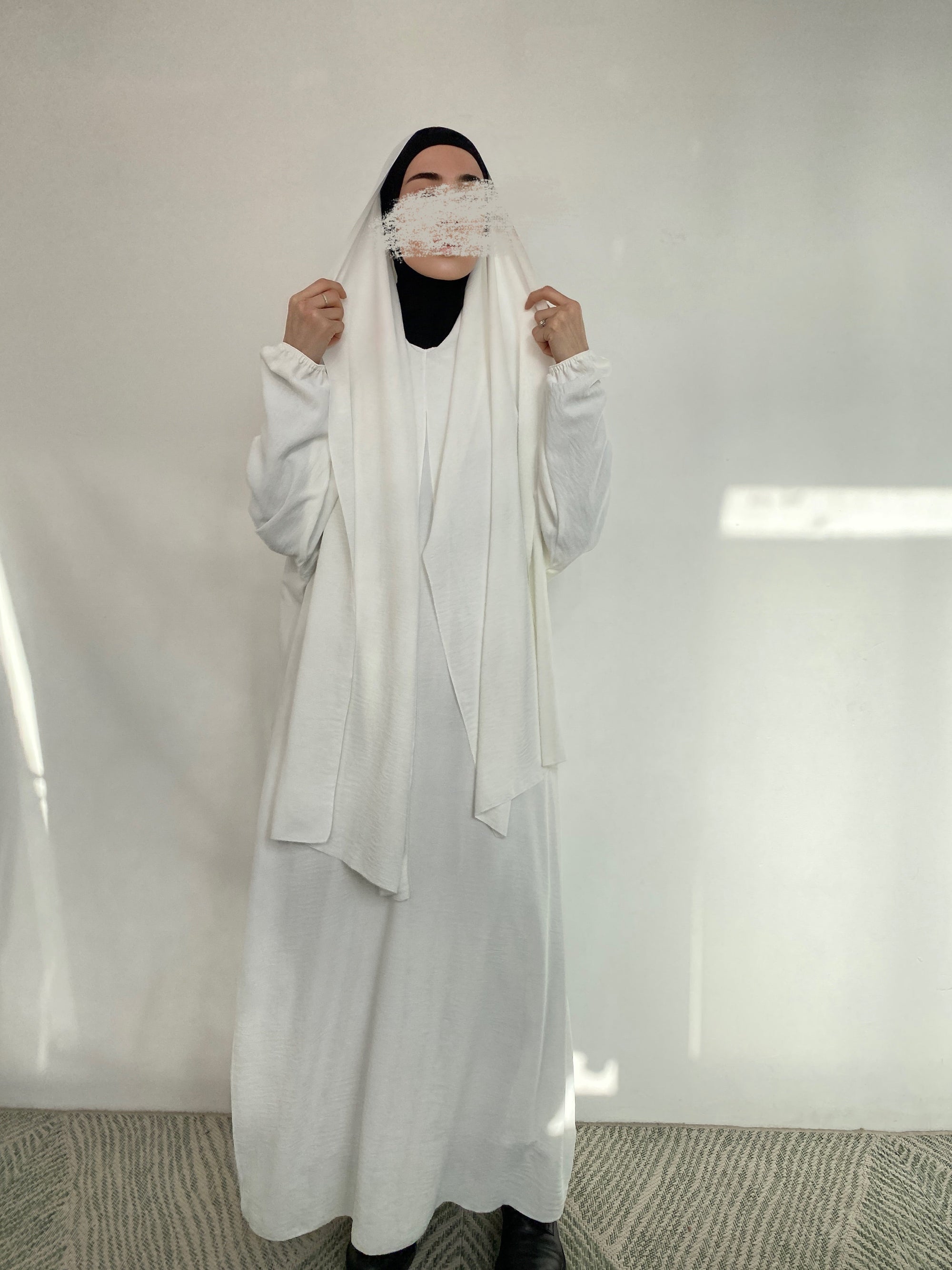 ABAYA JAZZ HIJAB INTÉGRÉ CRÈME