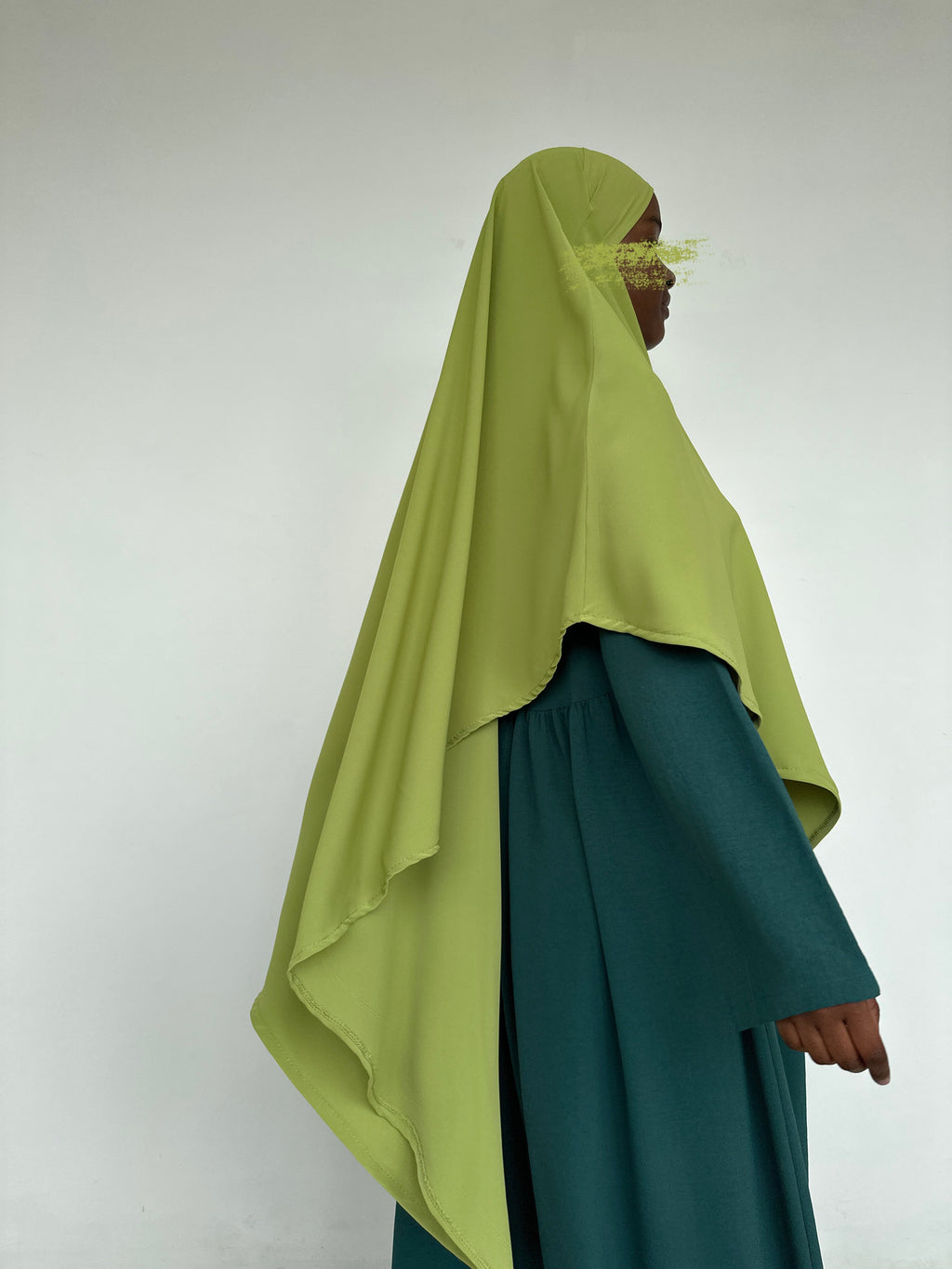KHIMAR SOIE DE MÈDINE OLIVE