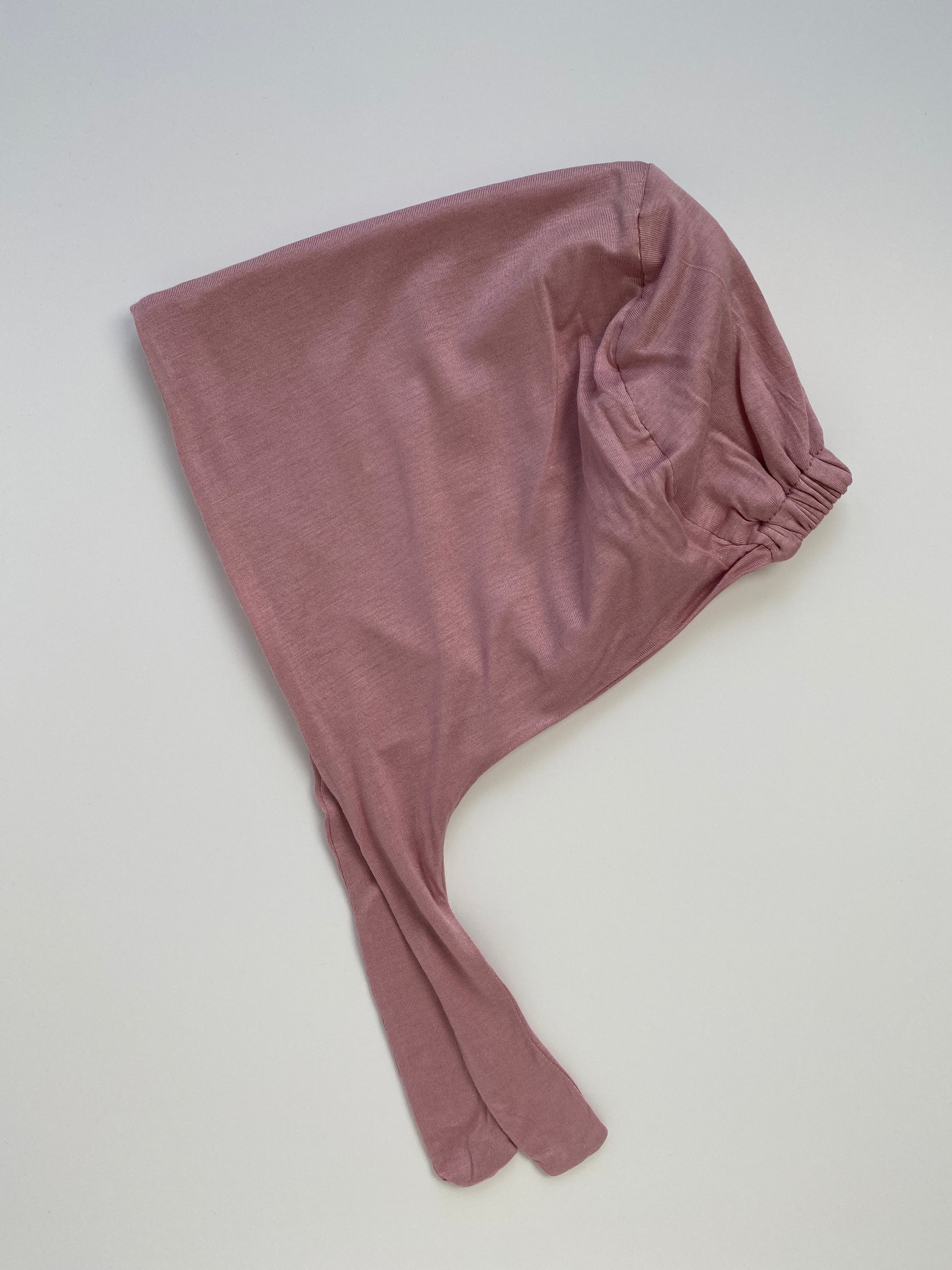 BONNET SOIE ROSE PÂLE