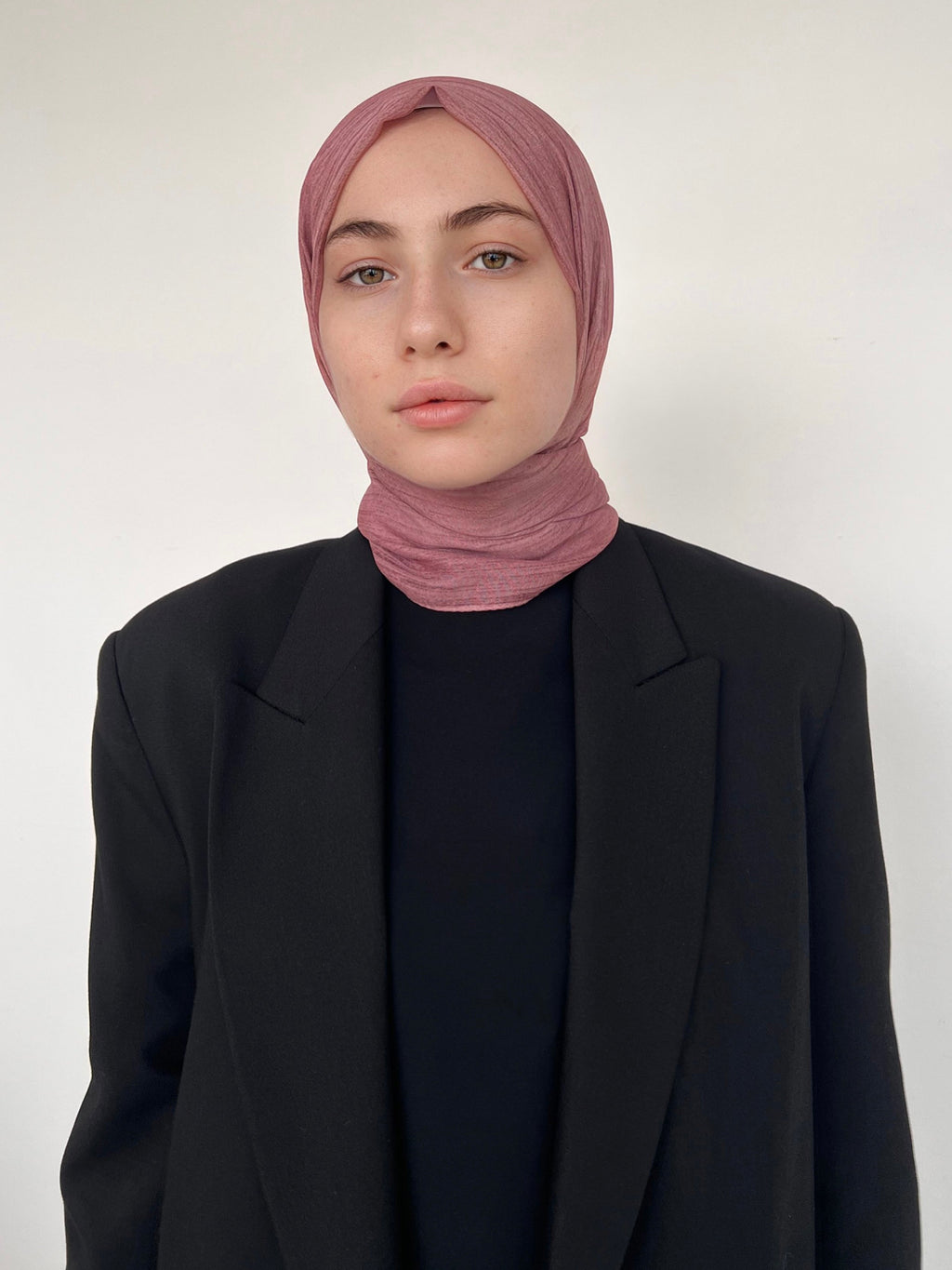 CHÂLE LIN VEUX ROSE