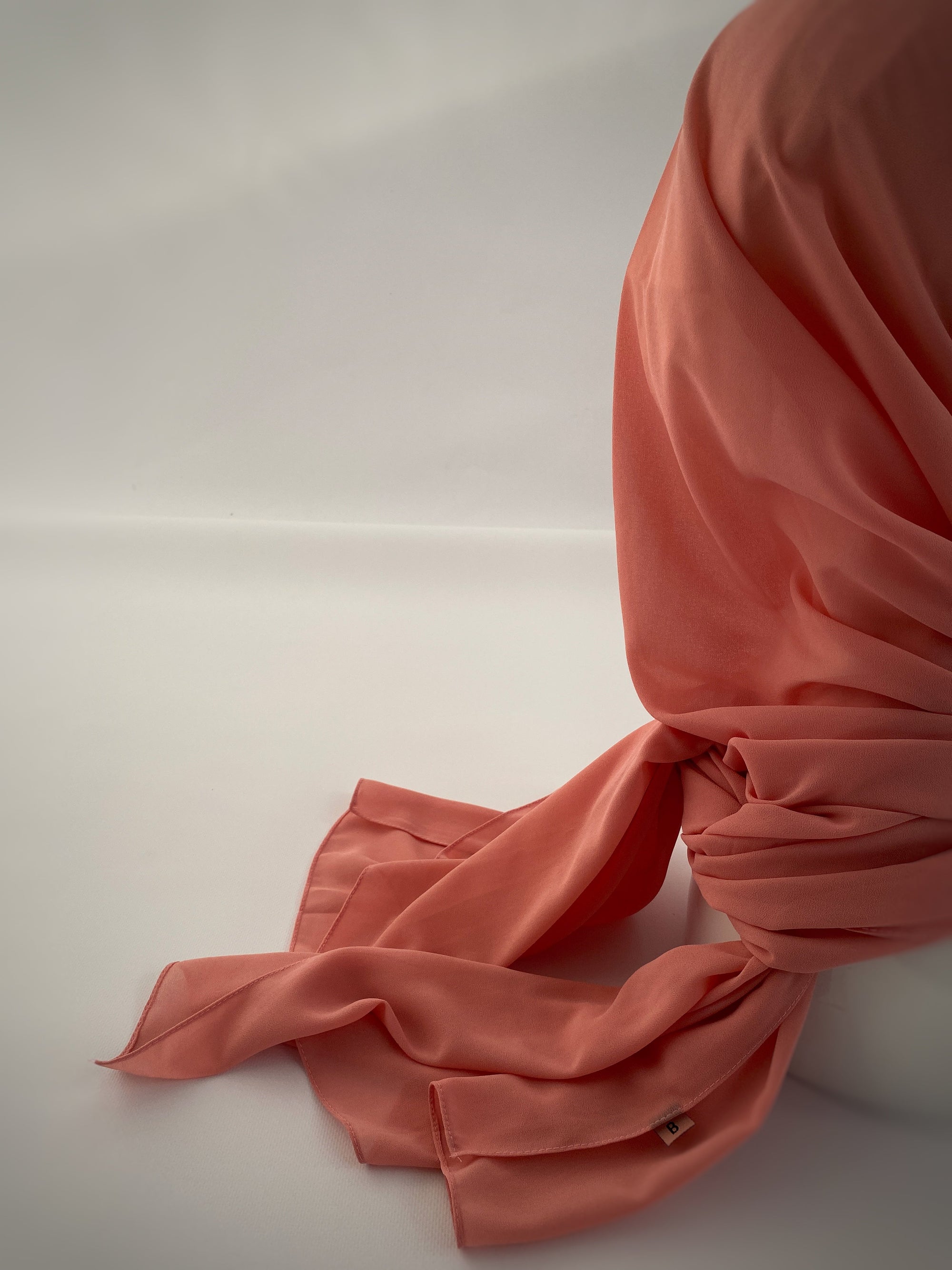 HIJAB MOUSSELINE CORAIL