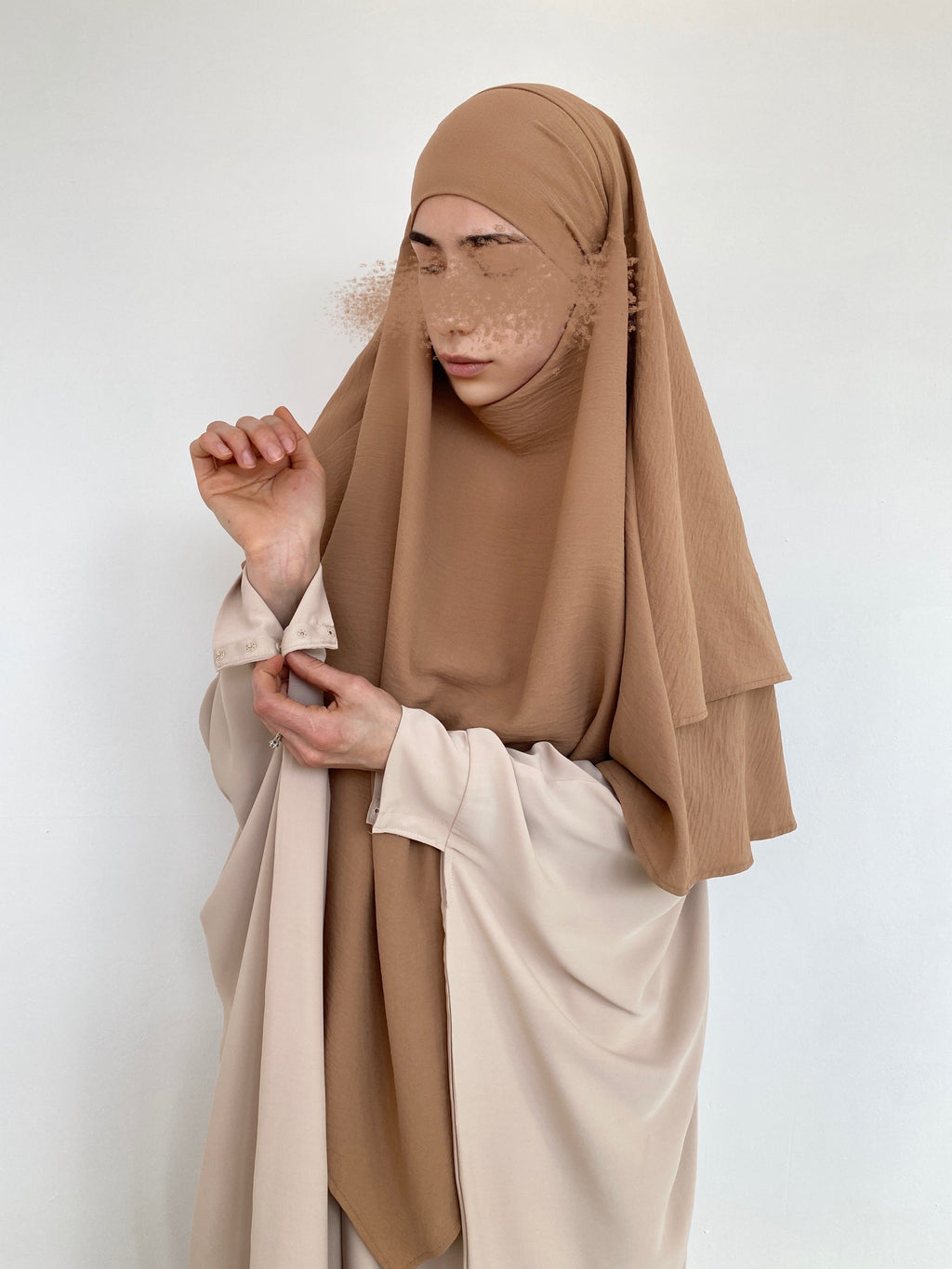 KHIMAR JAZZ 2 VOILES CAMEL