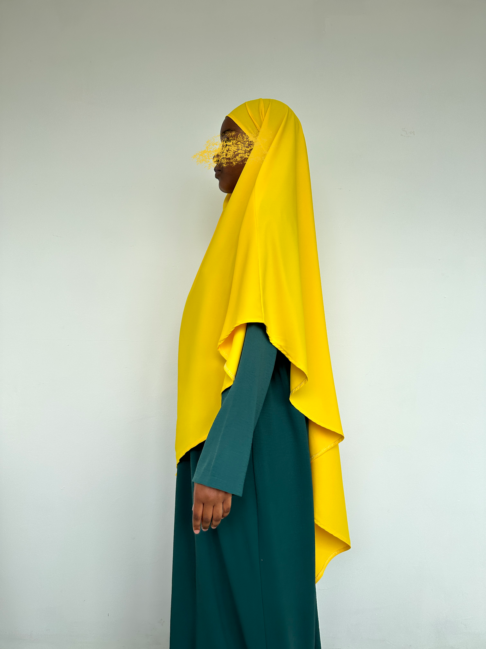 KHIMAR SOIE DE MÈDINE CITRON