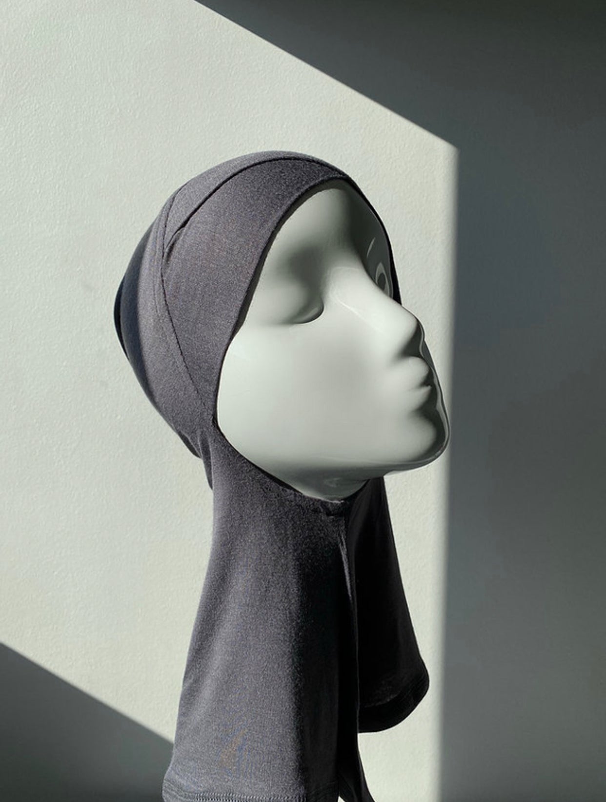 Cagoule croisée gris
