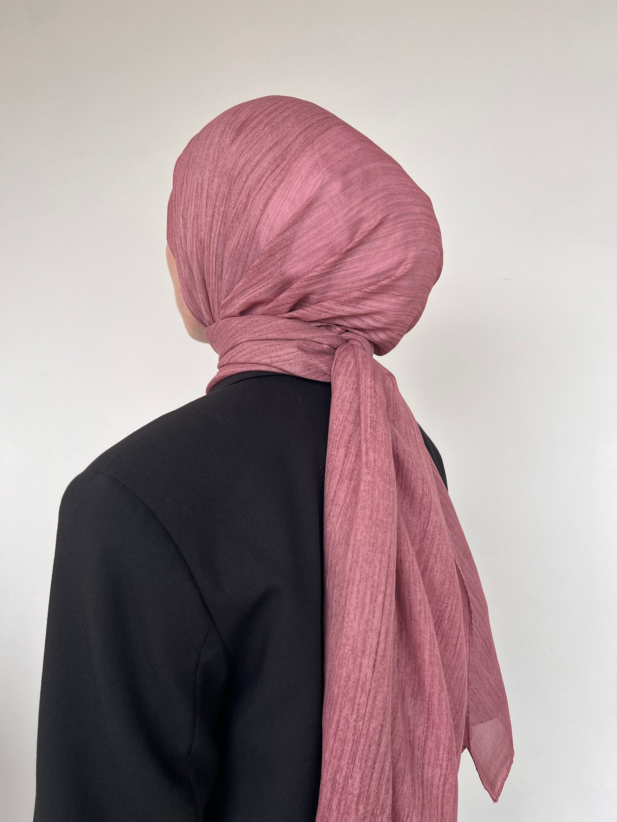 CHÂLE LIN VEUX ROSE