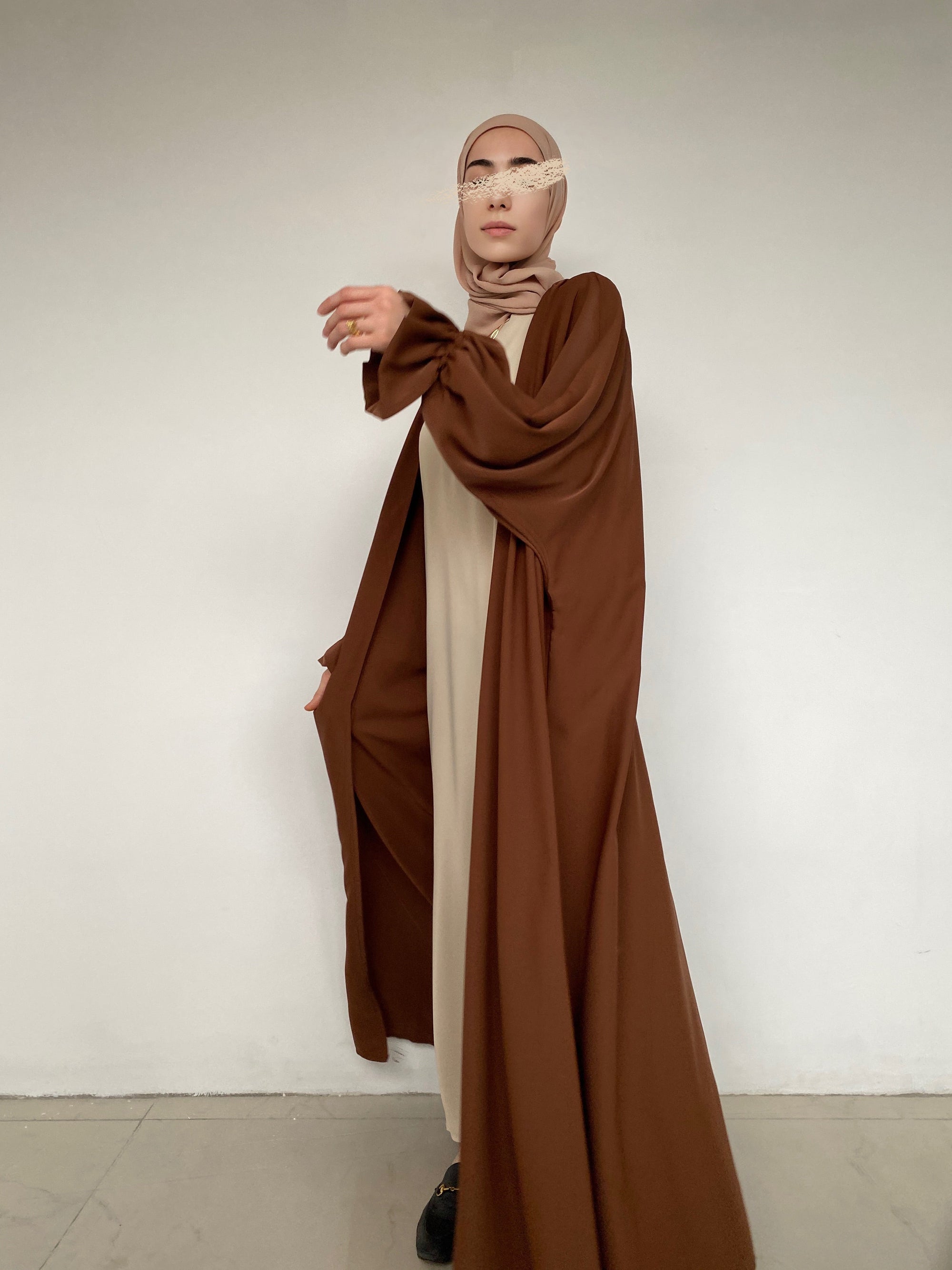 KIMONO SOIE DE MÉDINE CARAMEL