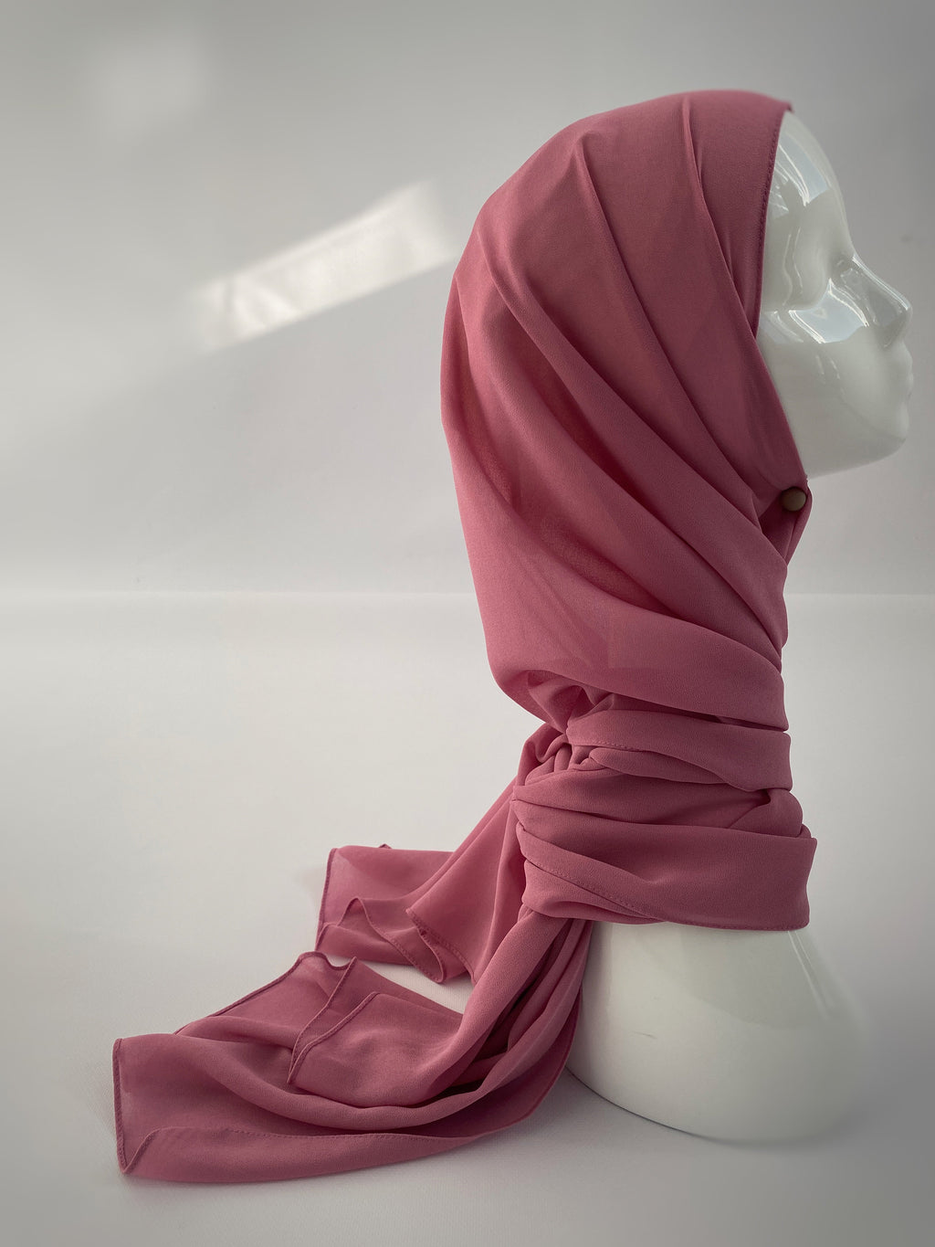 HIJAB MOUSSELINE ROSE PÉPITE