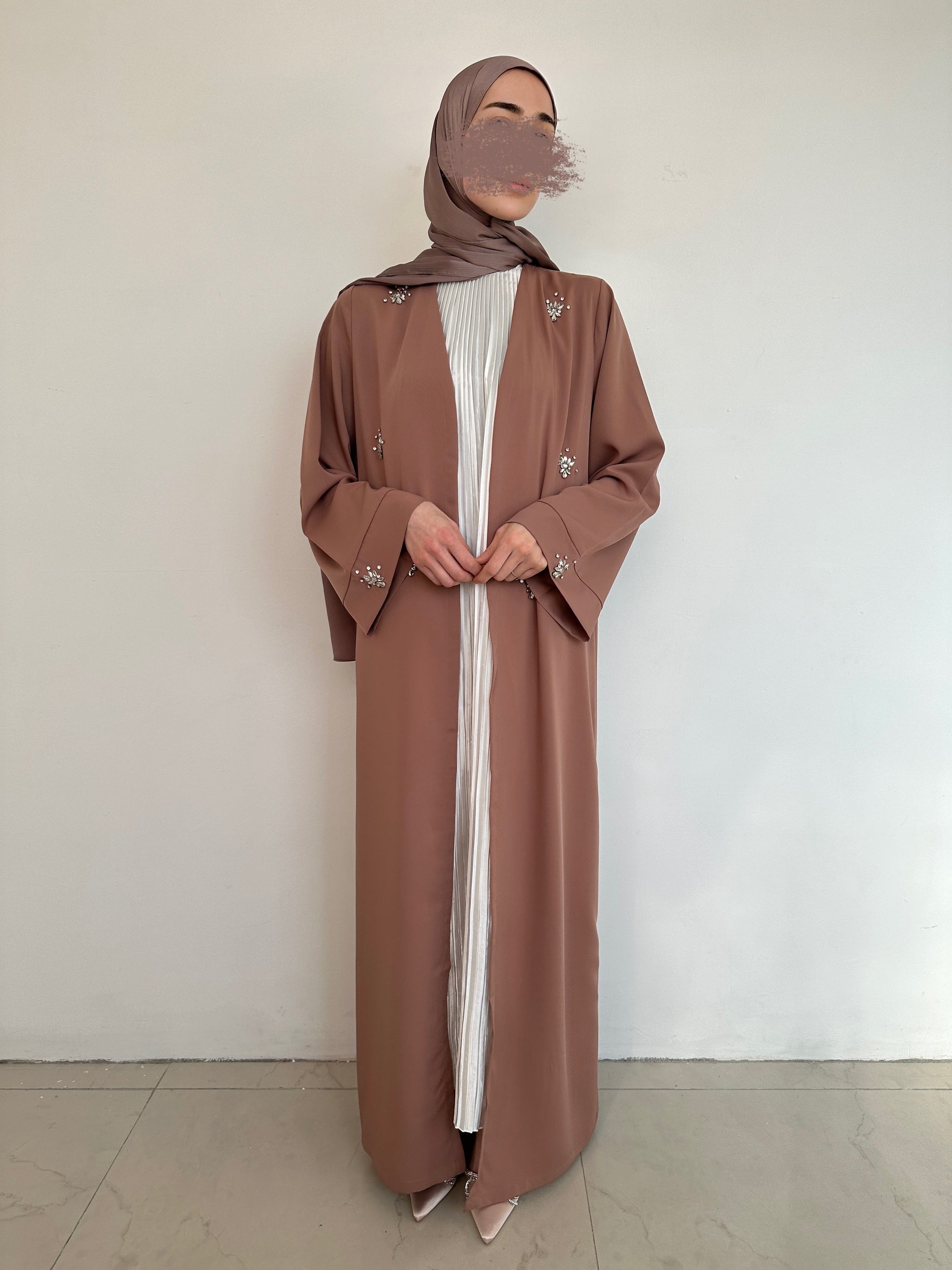 KIMONO DE SOIRÉE MARRON