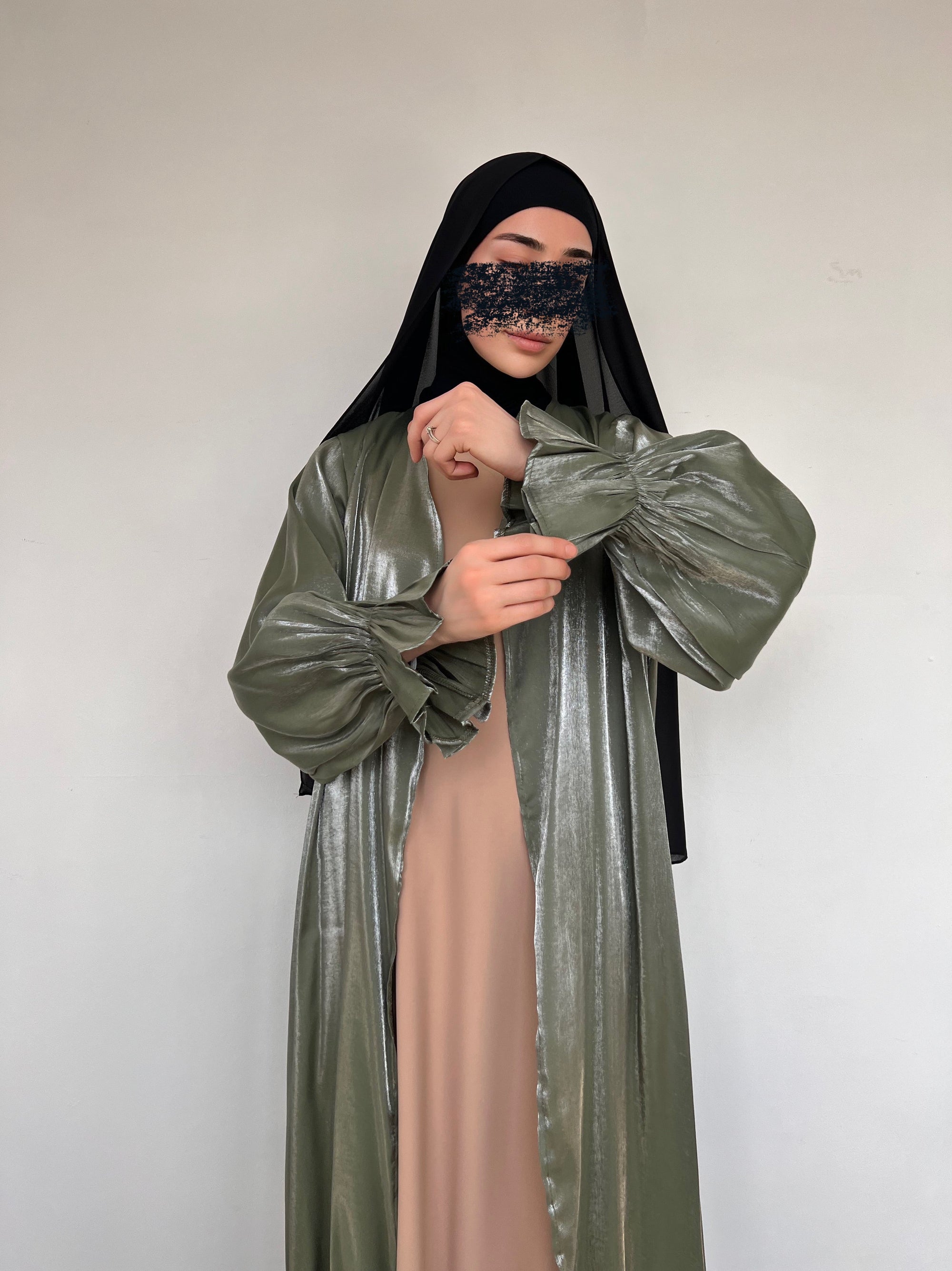 KIMONO ORGANZA KAKI