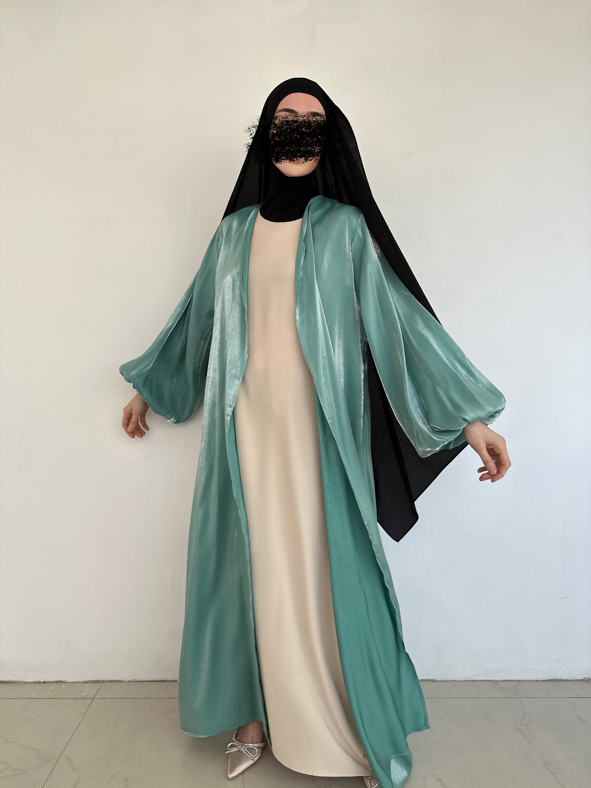 KIMONO ORGANZA VERT