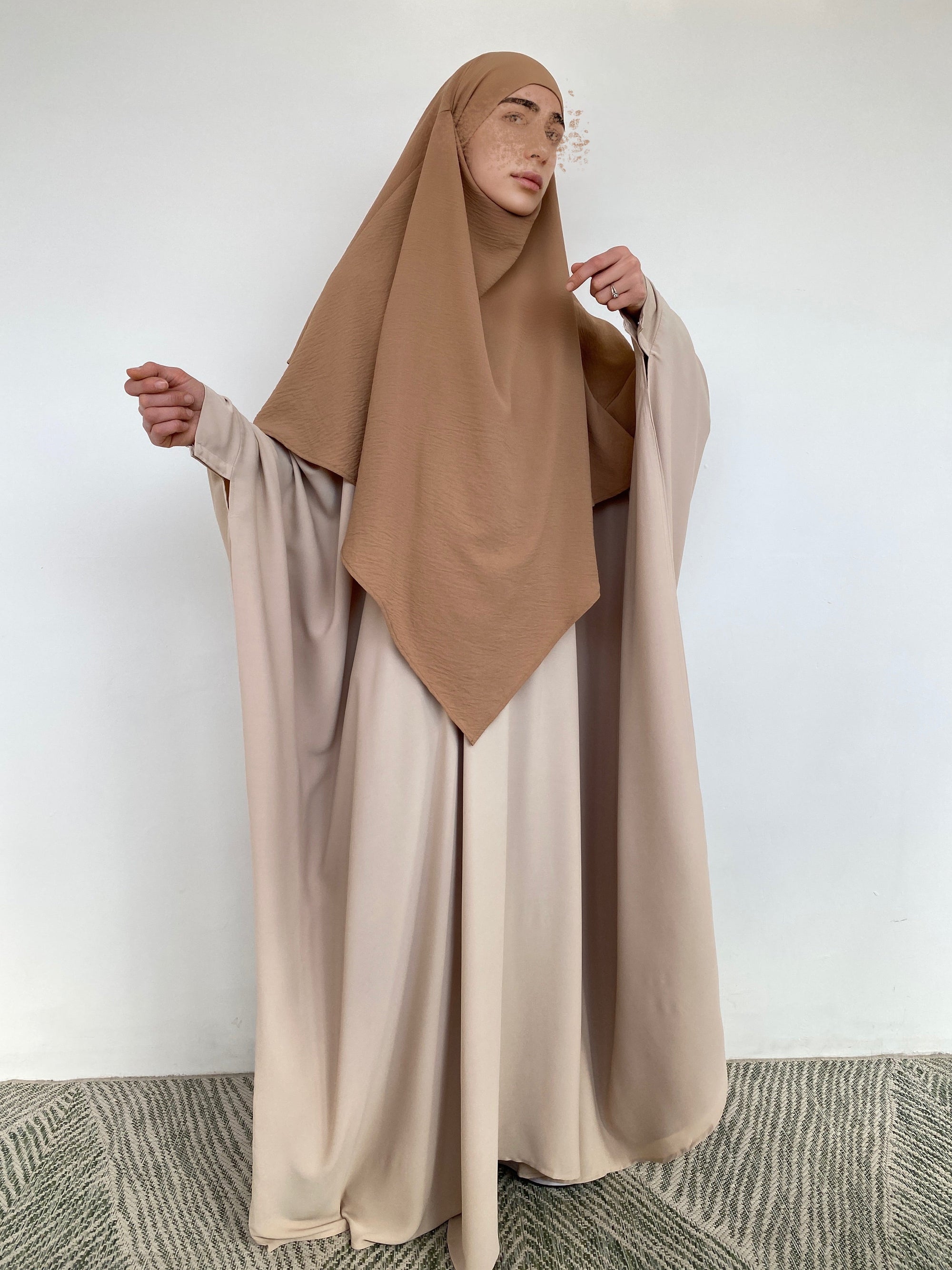 KHIMAR JAZZ 2 VOILES CAMEL