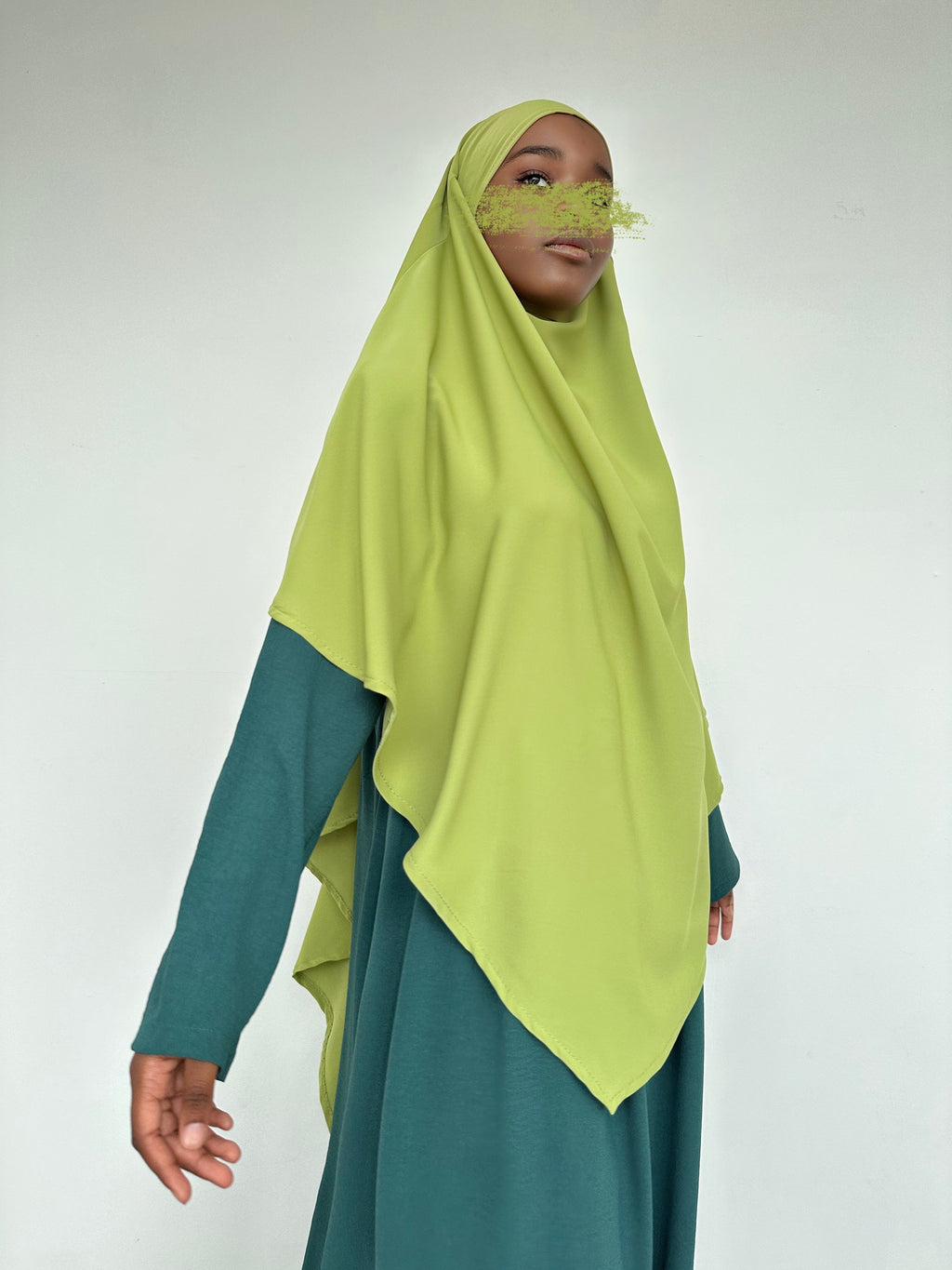 KHIMAR SOIE DE MÈDINE OLIVE