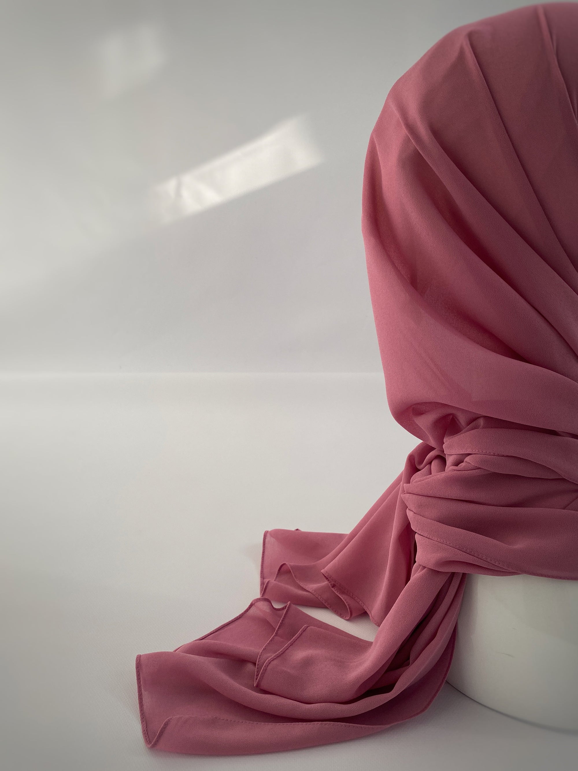 HIJAB MOUSSELINE ROSE PÉPITE
