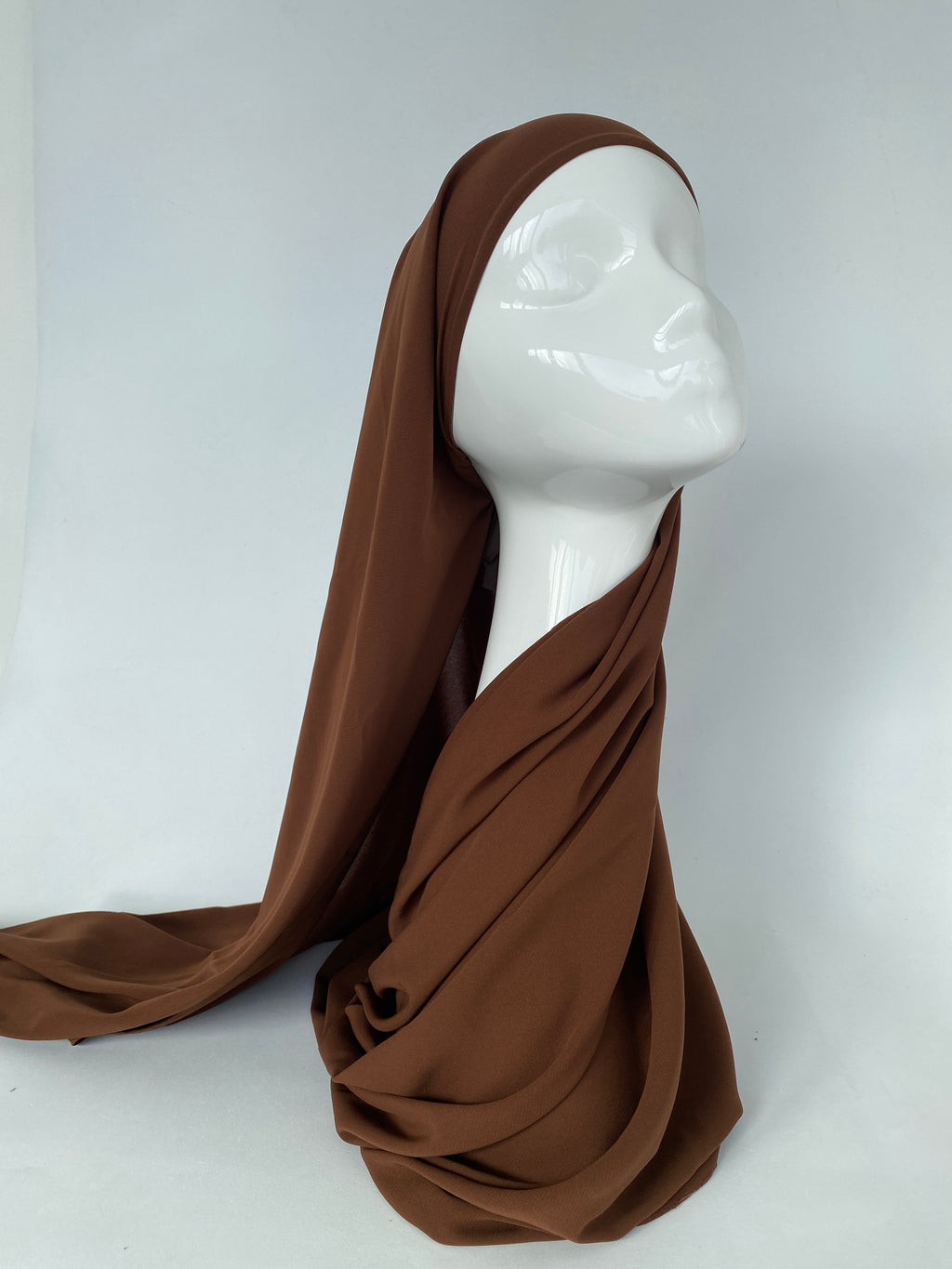 SOIE DE MÉDINE À ENFILER HIJAB CHOCOLAT