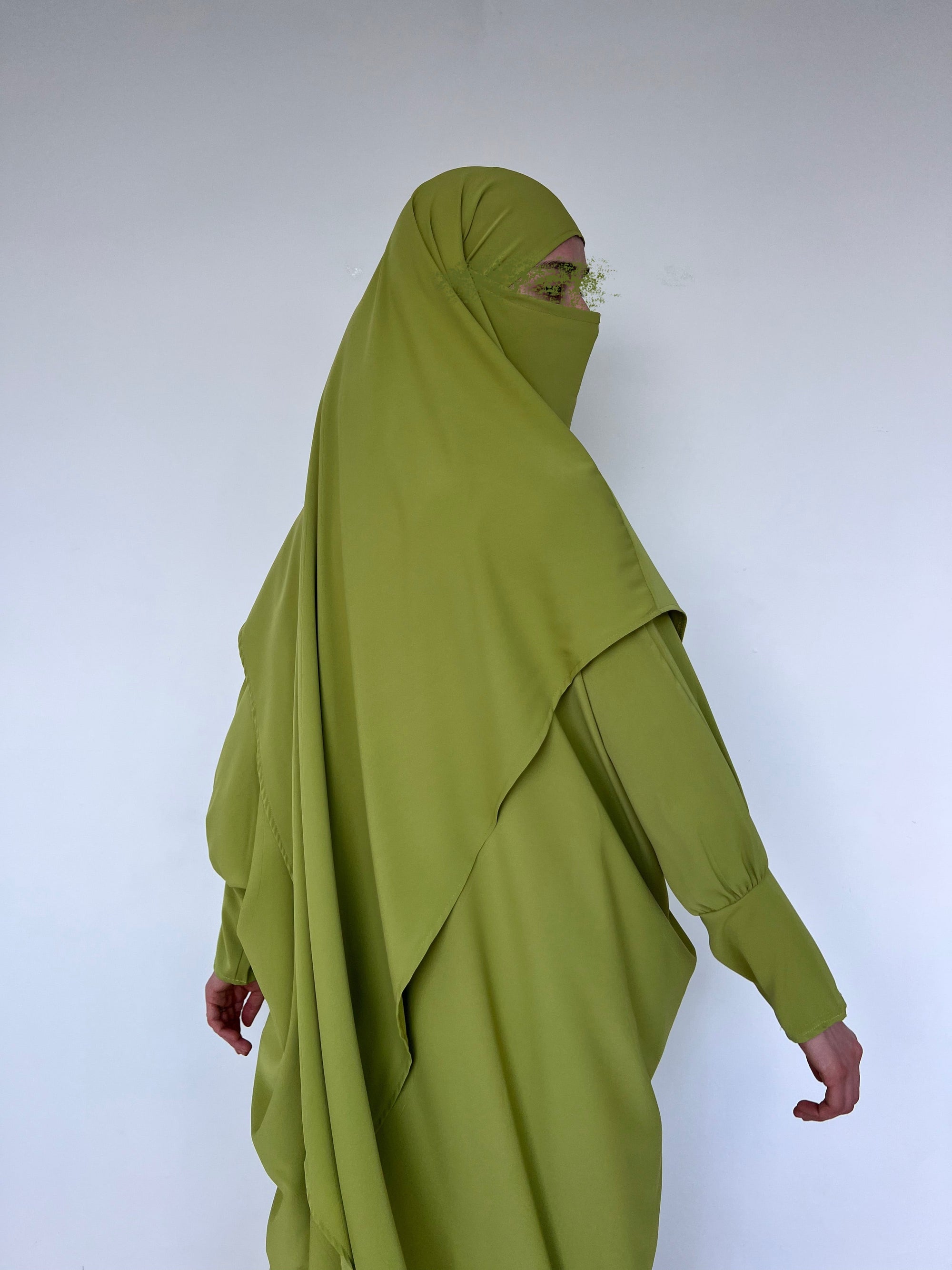 ABAYA ENSEMBLE DEUX PIÈCES OLIVE