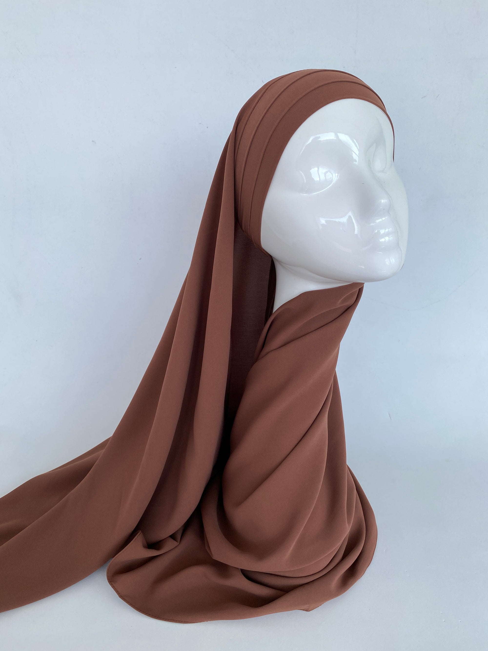 HIJAB À ENFILER SOIE DE MÉDINE