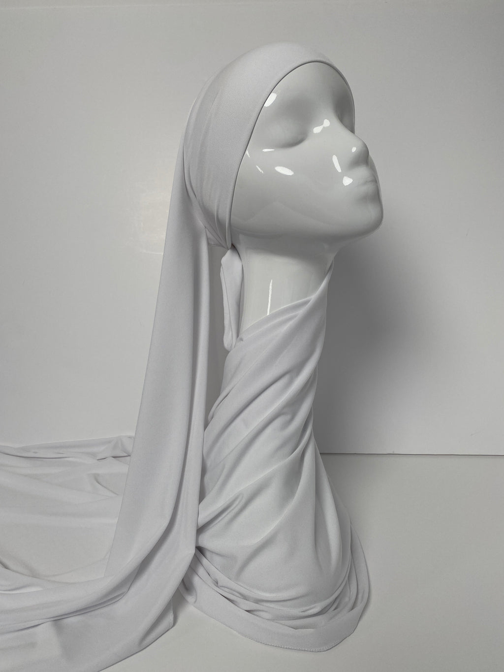 HIJAB JERSEY PREMIUM XL À NOUER BLANC CASSÉ