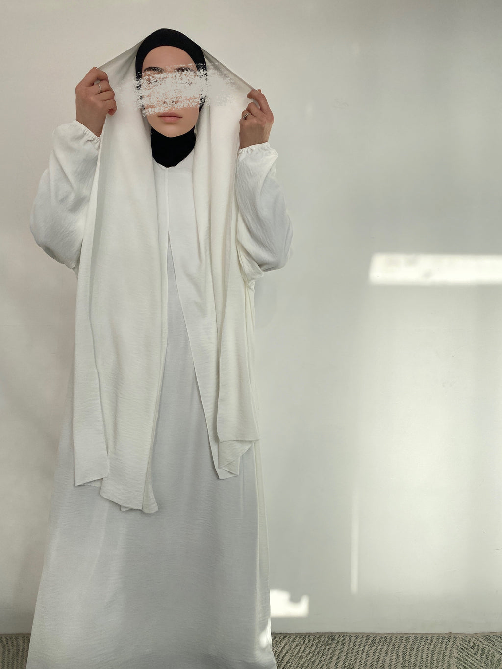 ABAYA JAZZ HIJAB INTÉGRÉ CRÈME